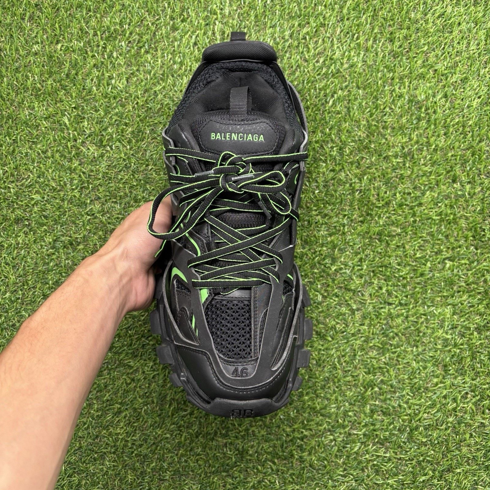 Balenciaga Balenciaga Track ' Black, Slime Green ' | GREAT CONDITION! Size US 13 / EU 46 - 7 Thumbnail