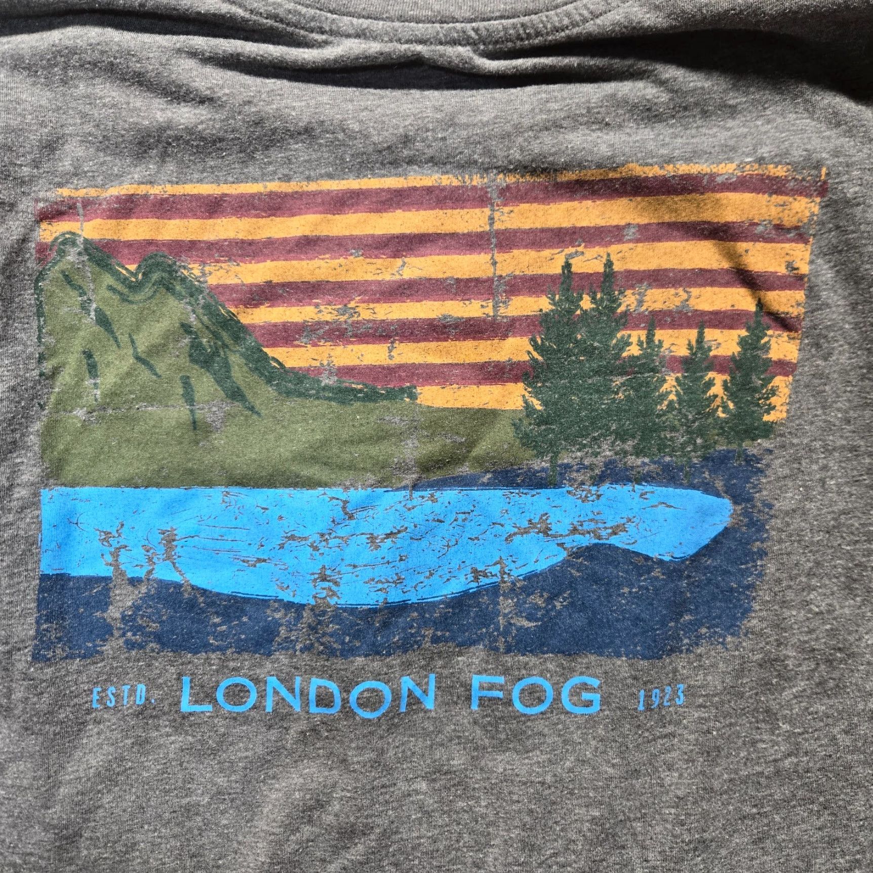London Fog London Fog Supply Company Gray Long Sleeve Tee T-Shirt Adult Men's 2XL XXL Shirt Size US XXL / EU 58 / 5 - 2 Thumbnail