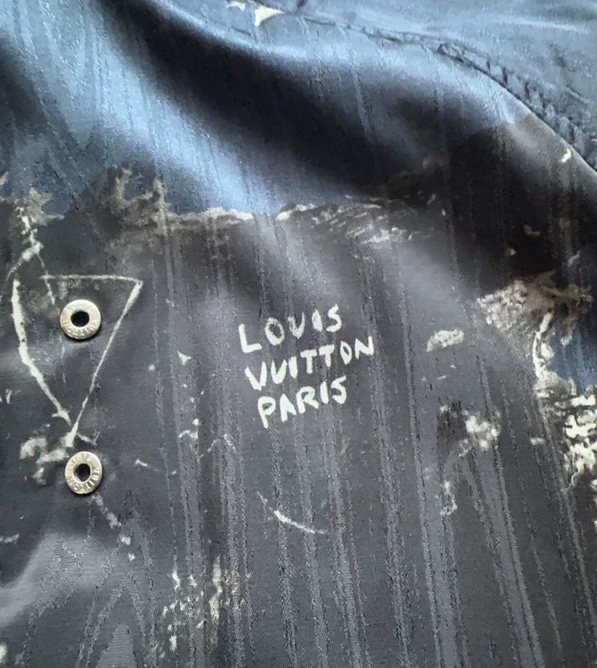 Louis Vuitton LOUIS VUITTON Oil Ink Zipper Jacket Hoodie Size US M / EU 48-50 / 2 - 7 Thumbnail