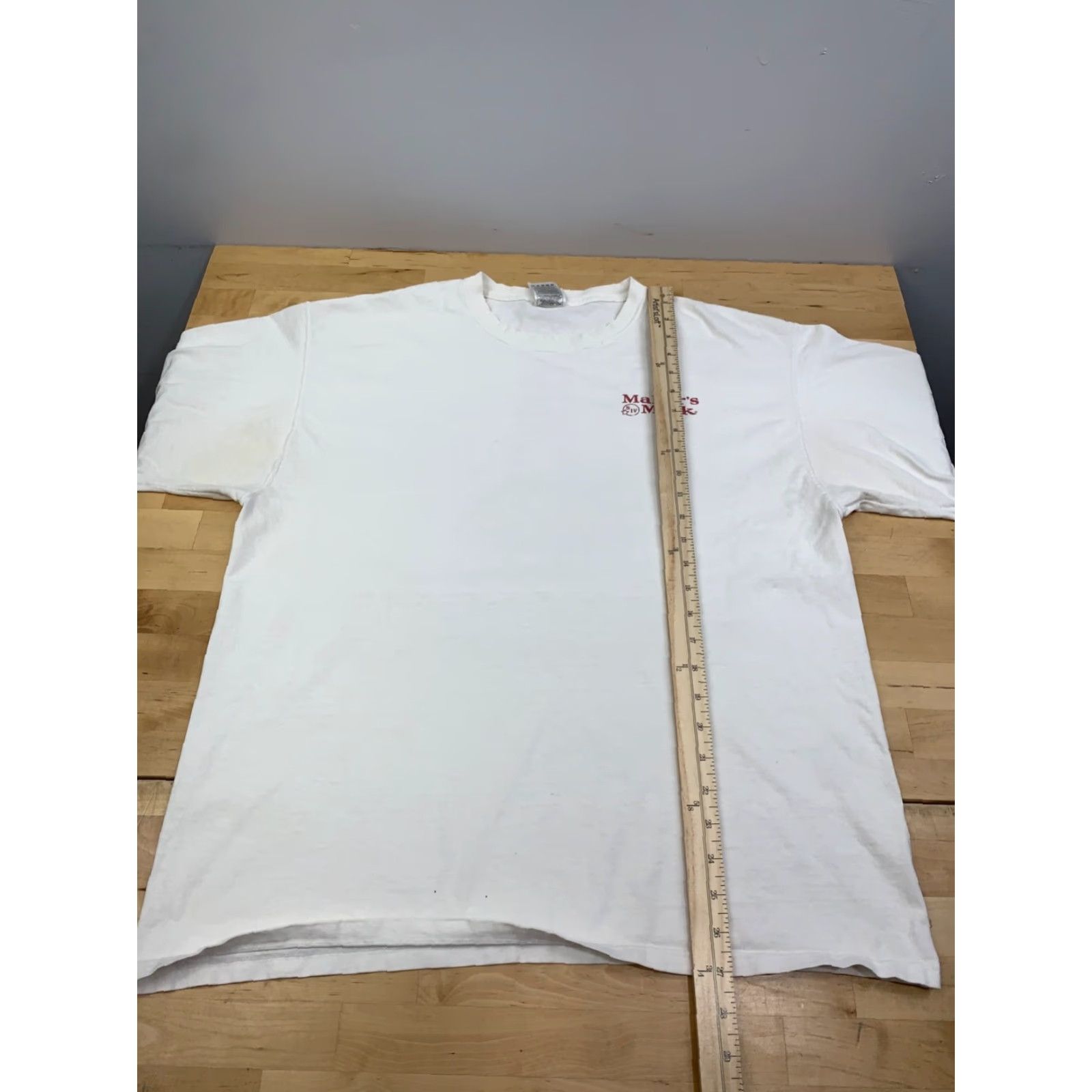 Fruit Of The Loom Makers Mark Promo Shirt White Mens XL Crew Neck Short Sleeve Graphic Print 11730 Size US XL / EU 56 / 4 - 6 Thumbnail