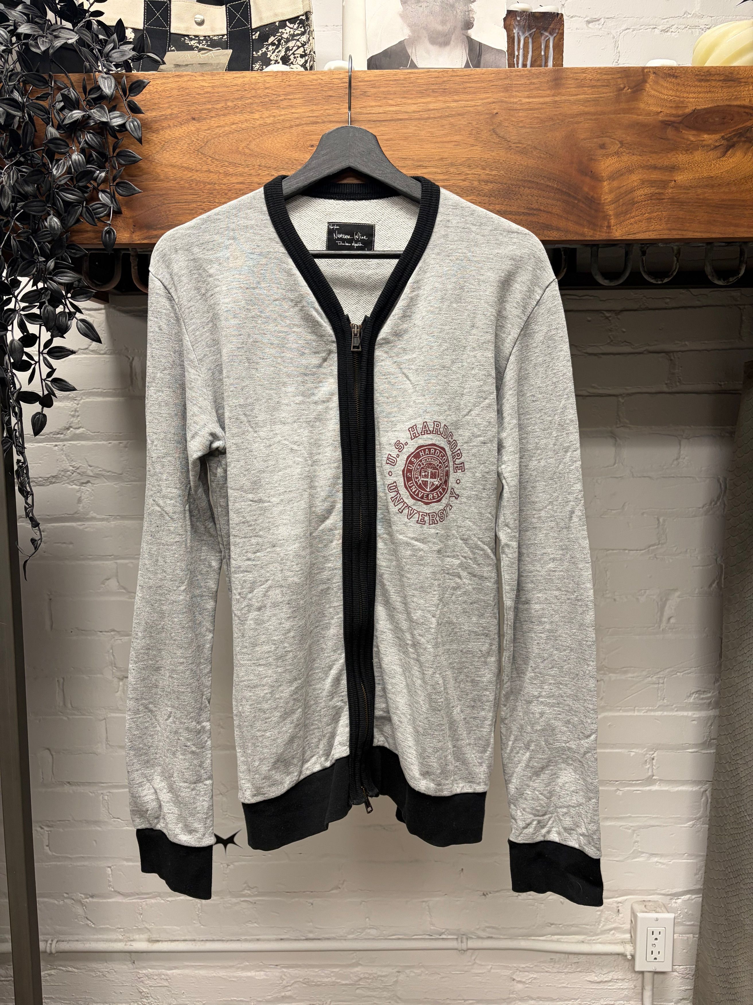Number (N)ine Noir scar stitch cardigan | Grailed