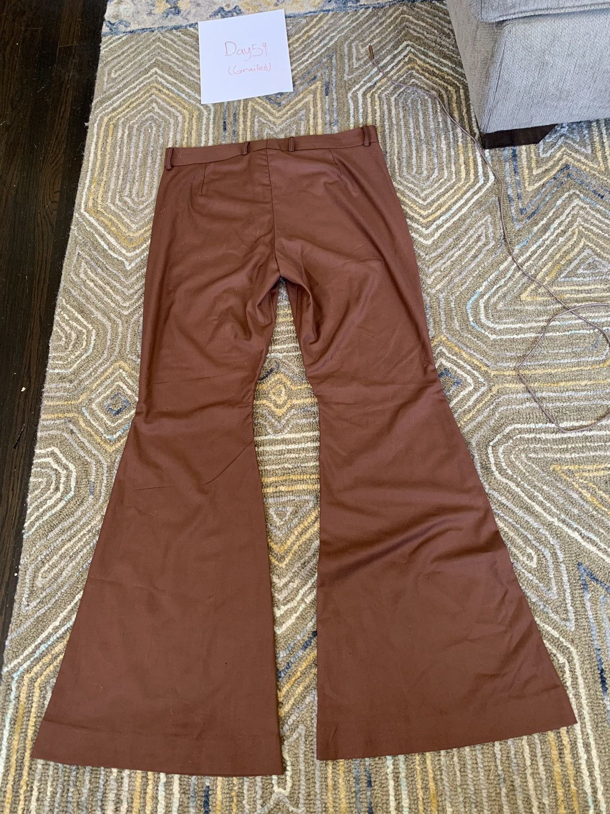 Vintage Handmade Flared Vintage Bell Bottom Trousers Size US 37 - 3 Thumbnail