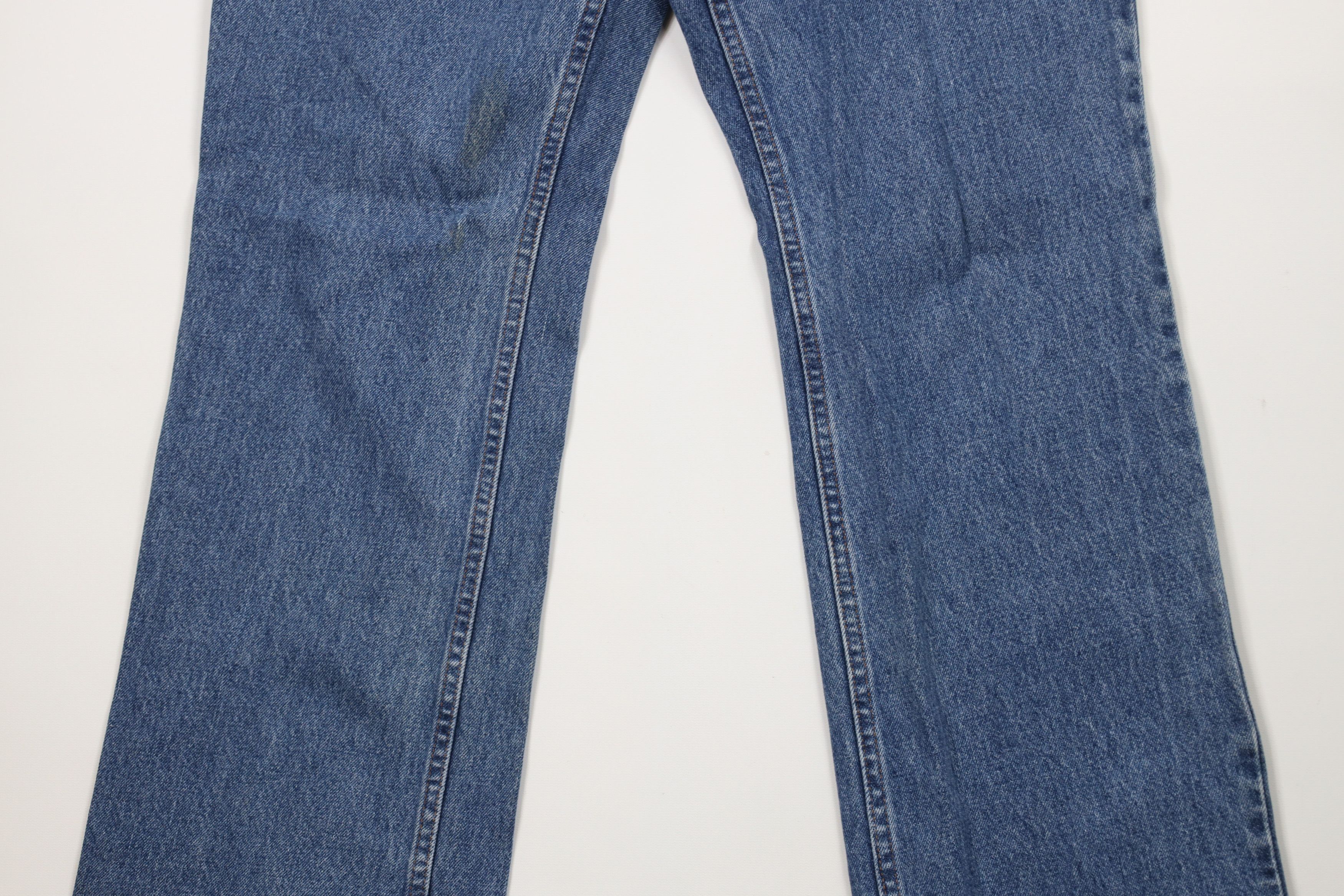Harley Davidson × Vintage Vintage Harley Davidson Wide Leg Denim Jeans Blue Cotton Size 32" / US 10 / IT 46 - 3 Thumbnail