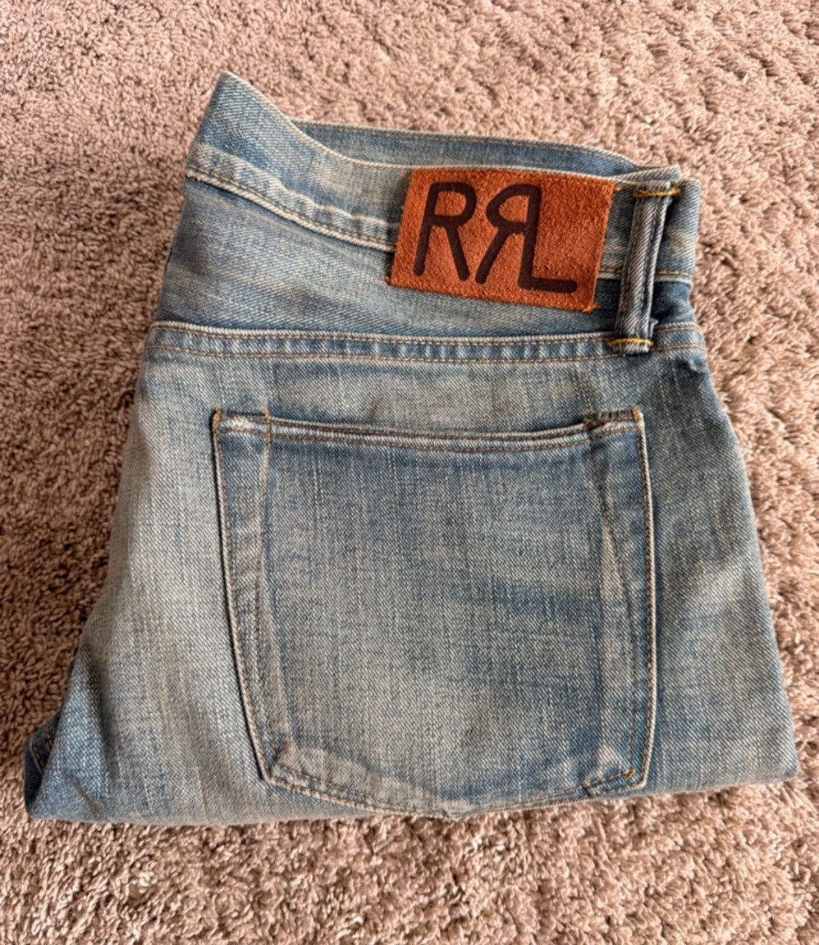 RRL Ralph Lauren RRL japanese selvedge distressed denim Size US 32 / EU 48 - 1 Thumbnail