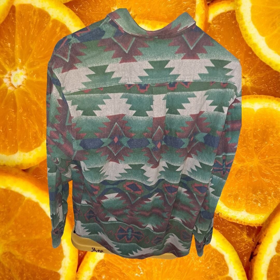 Other Cabela's Aztec Design 100% Cotton Button Up Shirt Size Large Size US L / EU 52-54 / 3 - 5 Thumbnail