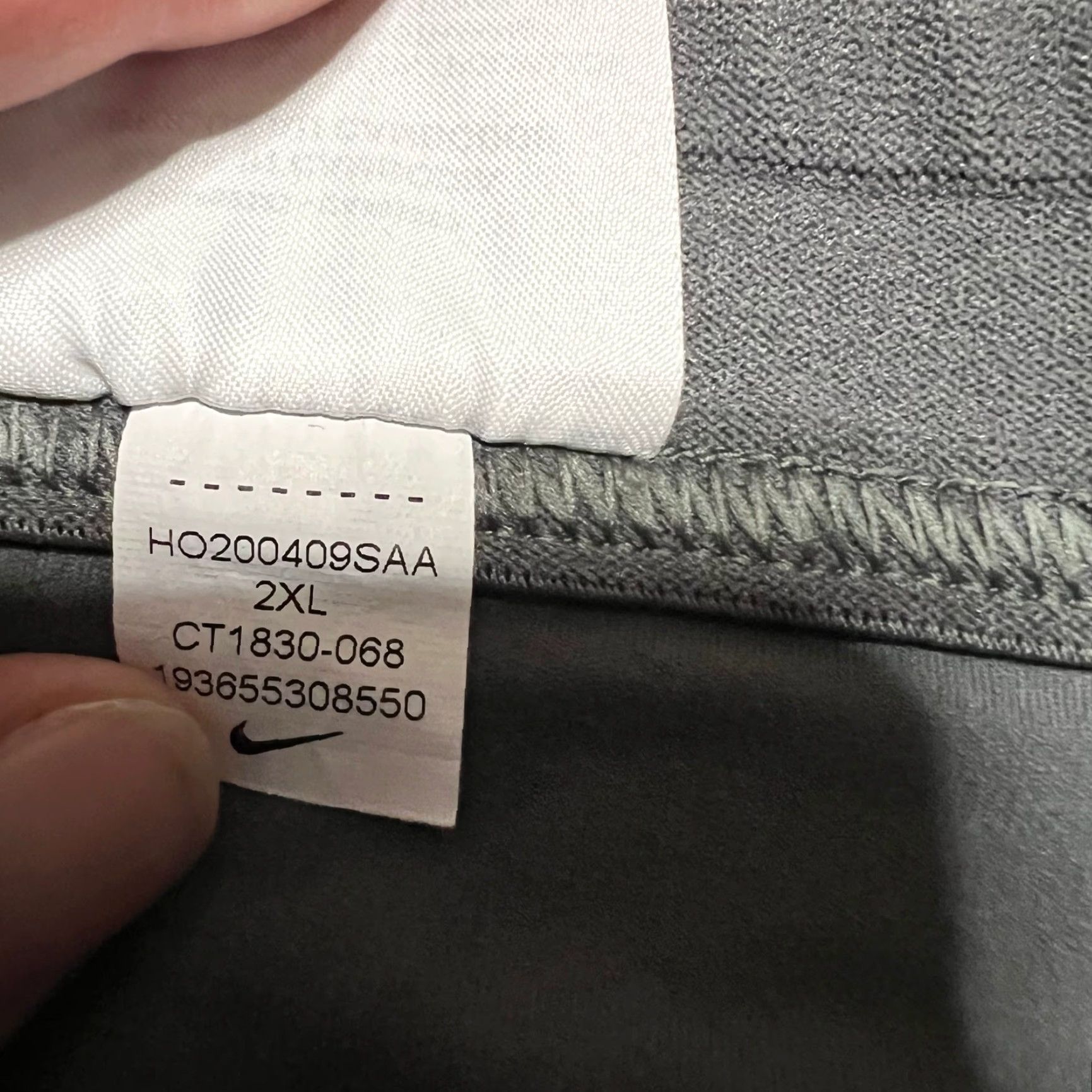 Nike Nike Leggings Mens XXL Infinalon Dri-FIT 3/4 Gray Tight CT1830 Yoga Pants Size US 39 - 6 Thumbnail
