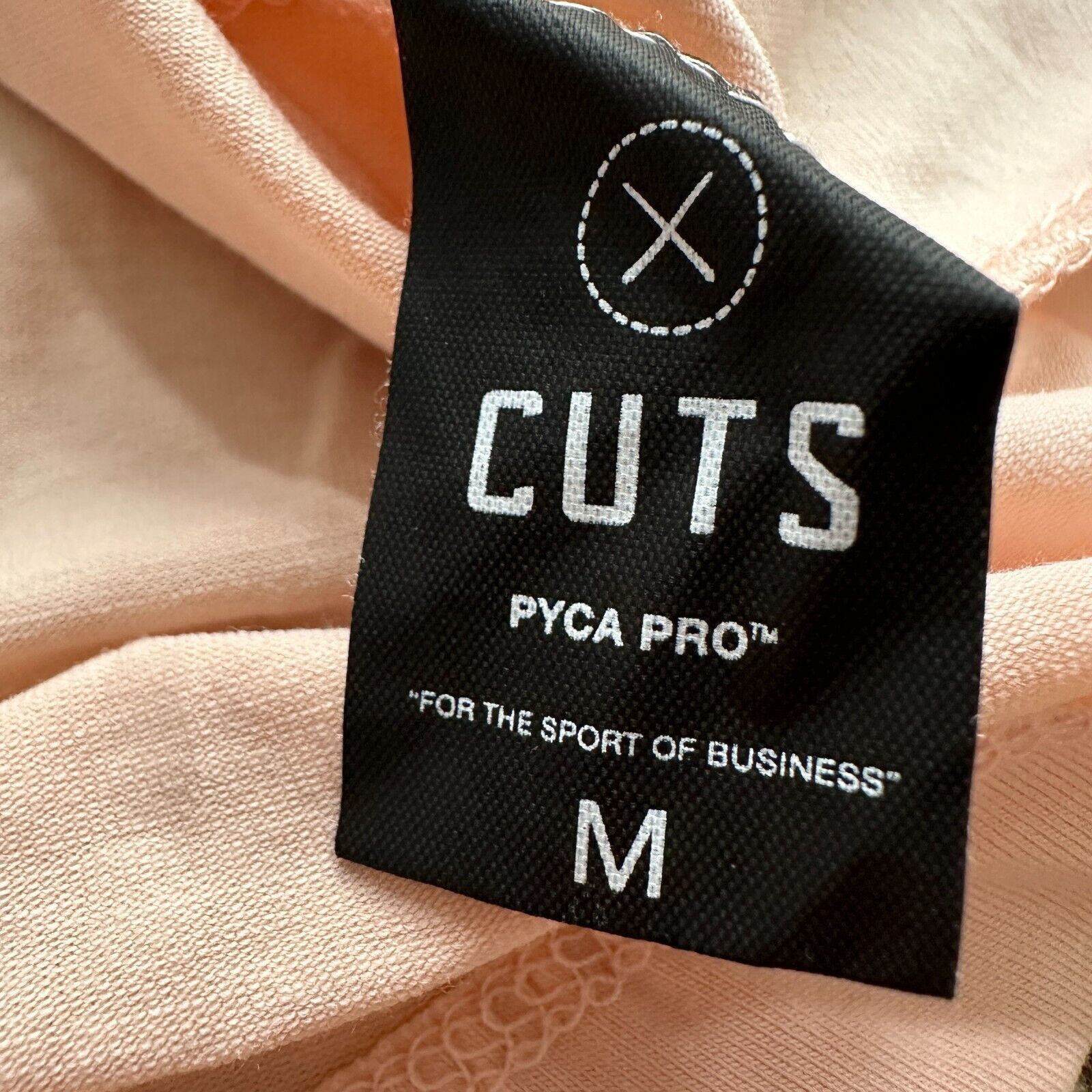 The Unbranded Brand Cuts Curve-Hem T-Shirt Mens Medium PYCA Peach Mauve Stretch Size US M / EU 48-50 / 2 - 5 Thumbnail