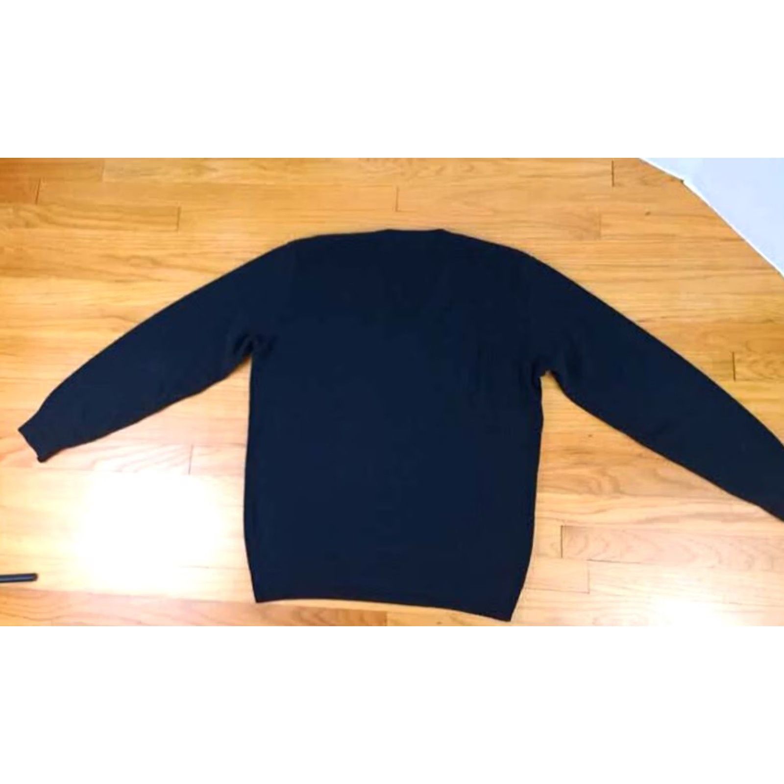 Vintage Jansen USA Knit Cotton V-Neck Golf Sweater XL Black - Good Clean Condition Size US XL / EU 56 / 4 - 5 Thumbnail