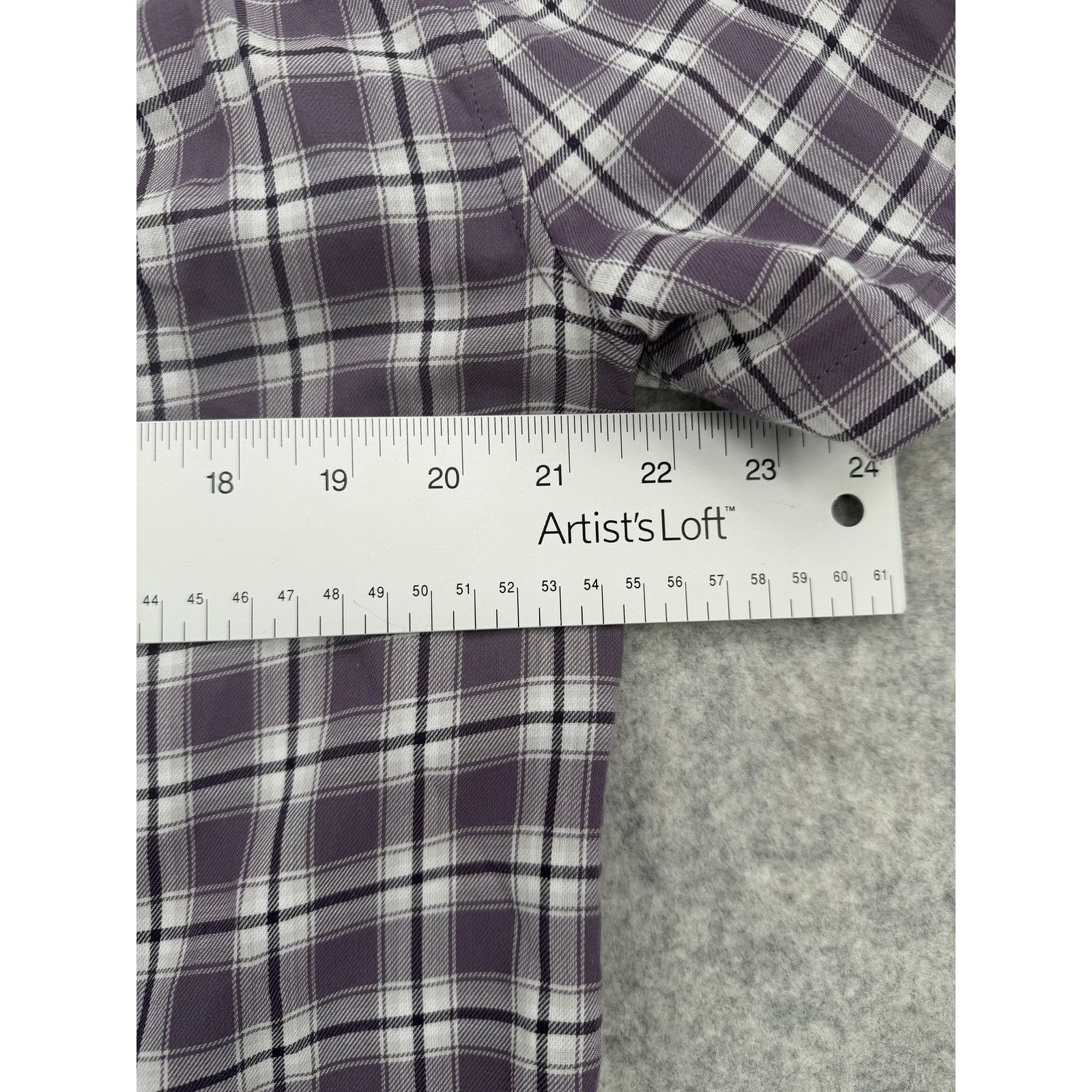 Vince NWT Vince Dusty Sky Purple Plaid Check Waterfront Shirt Size US M / EU 48-50 / 2 - 7 Thumbnail