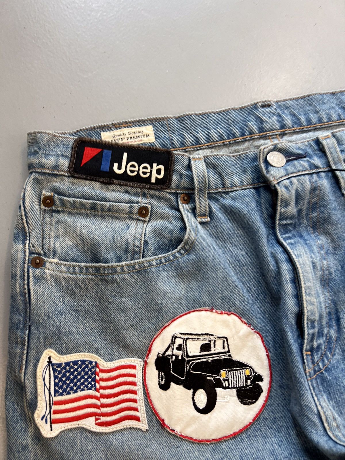 Levi's Rare 10f1 levis multipatch denim jorts Size US 34 / EU 50 - 3 Thumbnail