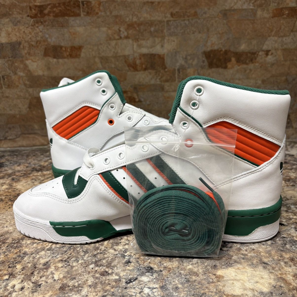 Adidas Adidas Rivalry Hi University of Miami Hurricanes PE Sz 14 Size US 14 / EU 47 - 7 Thumbnail
