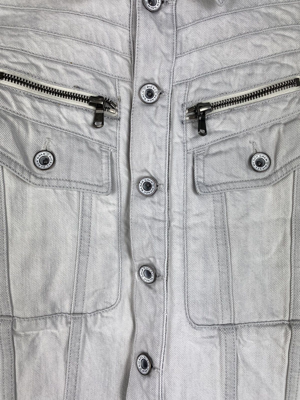 Diesel × Diesel Black Gold Diesel Black Gold ladies denim trucker jacket size 38 / M Size M / US 6-8 / IT 42-44 - 9 Thumbnail