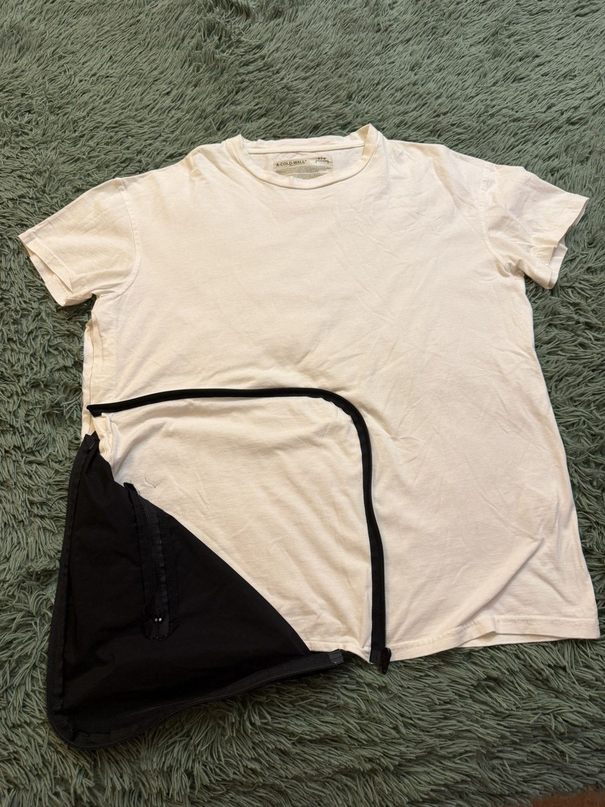A-COLD-WALL* A-Cold-Wall* Zipper Pocket Short T-Shirt 'White' Size XL Size US XL / EU 56 / 4 - 2 Thumbnail
