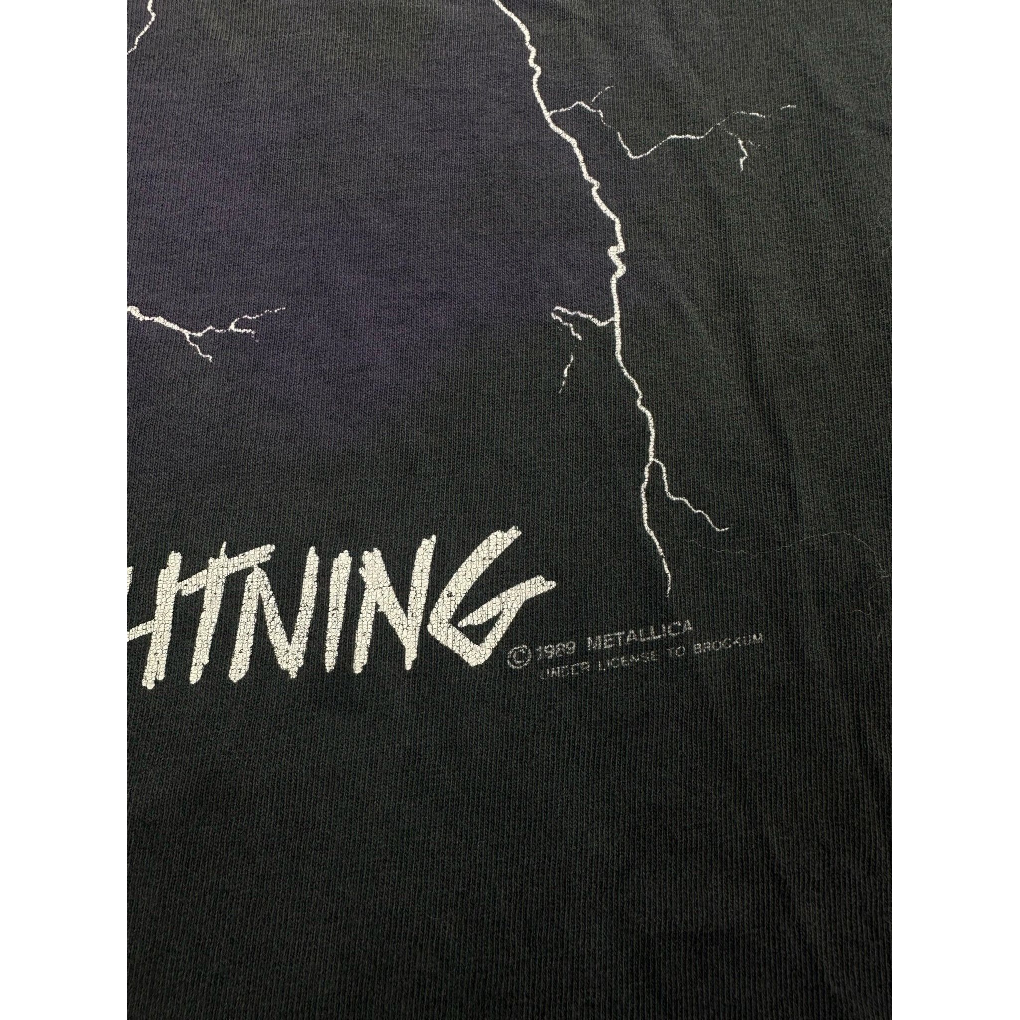 Vintage Metallica Ride The Lightning 1989 Size US XL / EU 56 / 4 - 8 Thumbnail