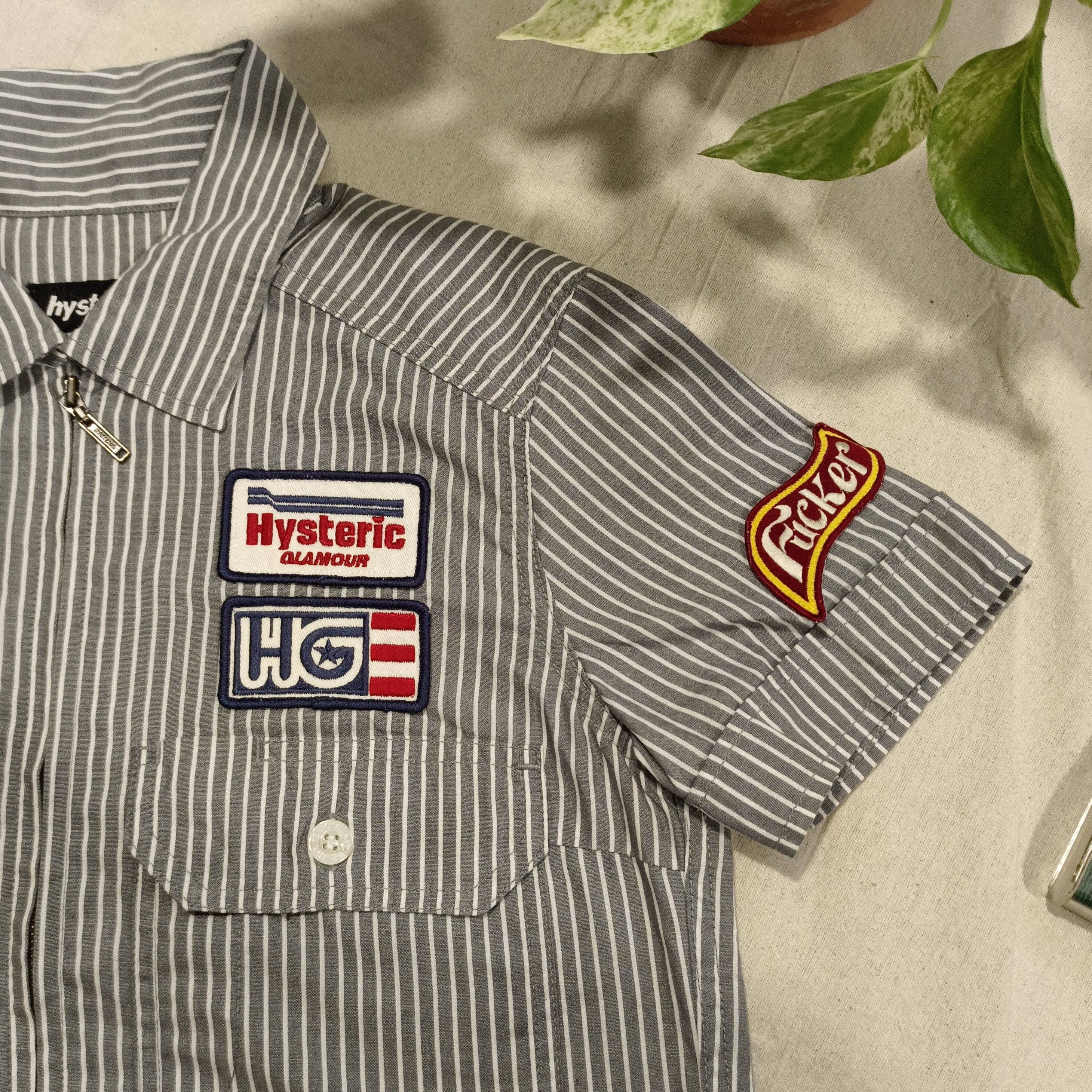 Hysteric Glamour × Japanese Brand × Vintage 90's Hysteric Glamour Mechanic Zip-Up - L Size US XS / EU 42 / 0 - 2 Thumbnail