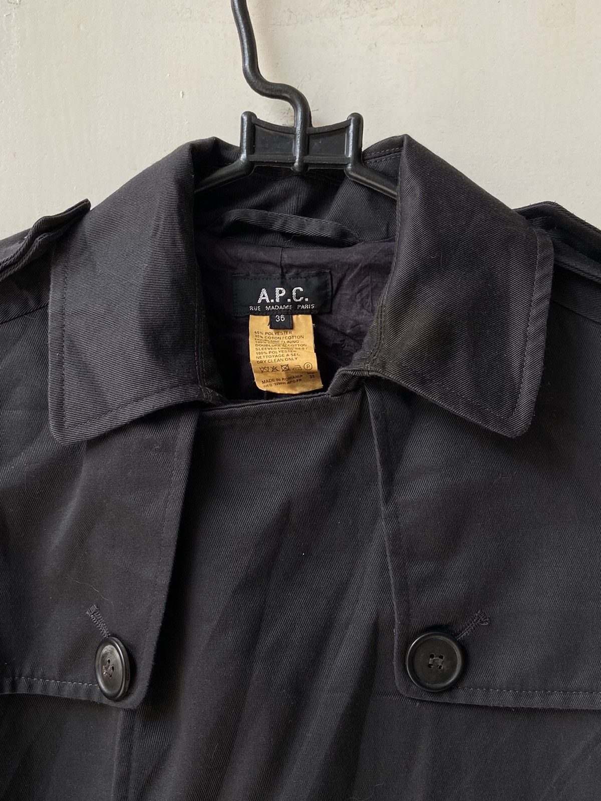 A.P.C. A.P.C Black Coat Size US M / EU 48-50 / 2 - 9 Thumbnail