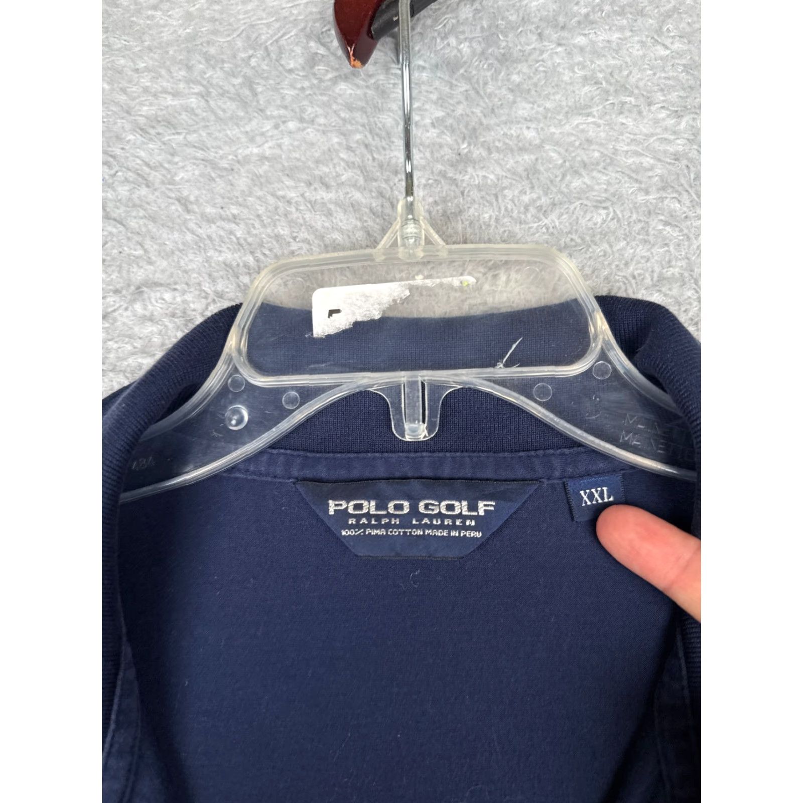 Ralph Lauren VINTAGE Ralph Lauren Polo Golf Shirt Men 2XL Blue 100% Cotton Polo Shirt Mens XL 2XL Classic Polo Golf Shirt Blue Polo Ralph Lauren Mens Shirt Size US XXL / EU 58 / 5 - 7 Thumbnail