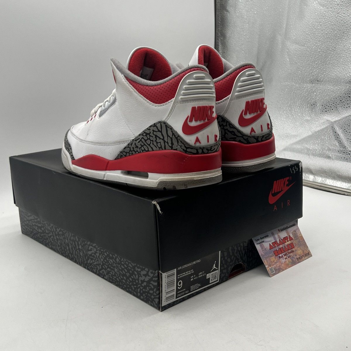 Jordan Brand Air Jordan 3 Fire Red Size US 9 / EU 42 - 4 Thumbnail