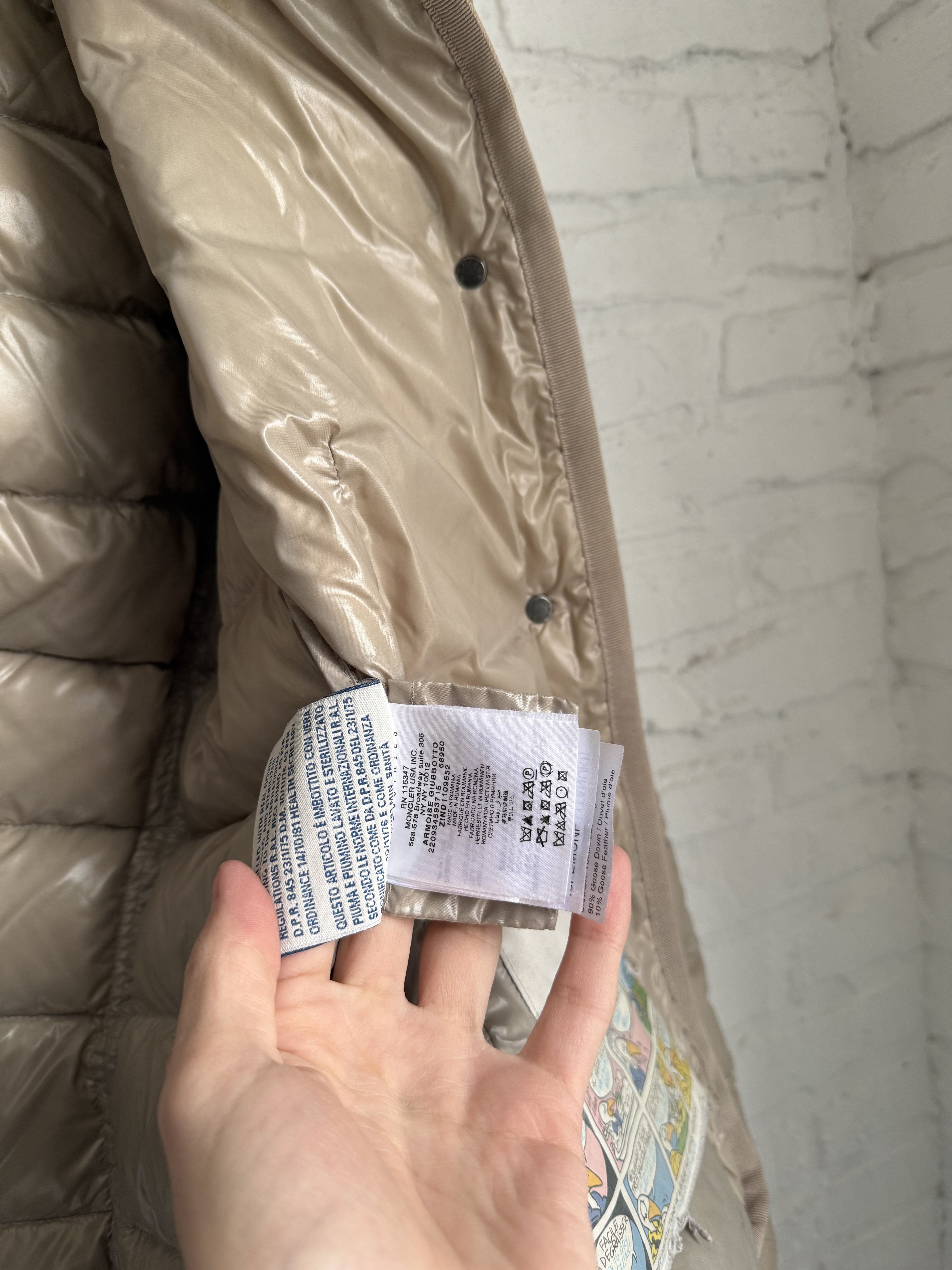 Moncler Moncler Armoise Giubbotto Beige Fur Hood Down Puffer Jacket Size S / US 4 / IT 40 - 6 Thumbnail
