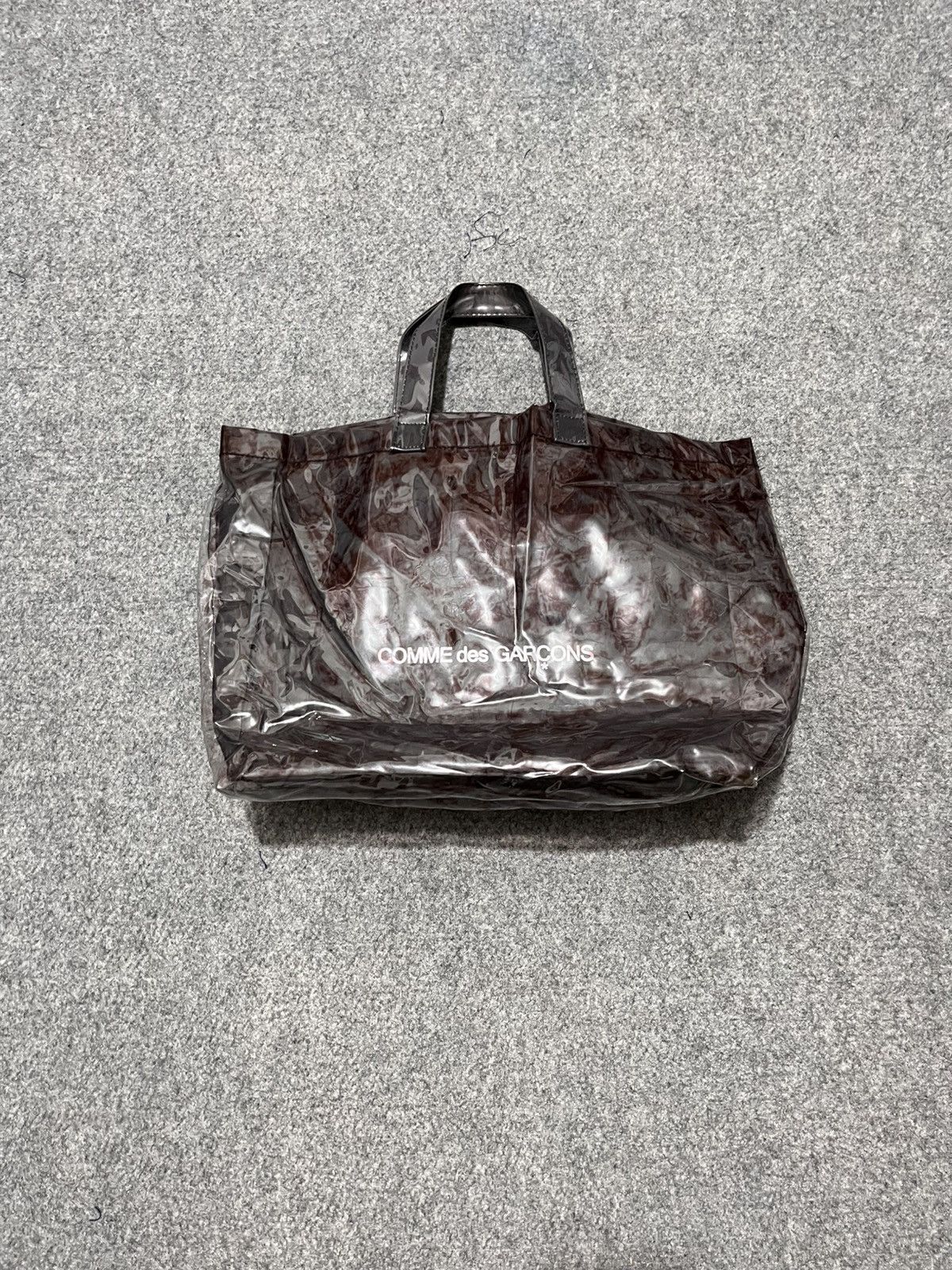 Comme des Garcons × Japanese Brand Comme des Garcons Tote Bag Kraft Paper PVC Size ONE SIZE - 15 Thumbnail