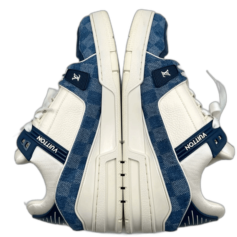 Louis Vuitton Louis Vuitton Denim Checkerboard Sneakers Size US 10 / EU 43 - 1 Thumbnail