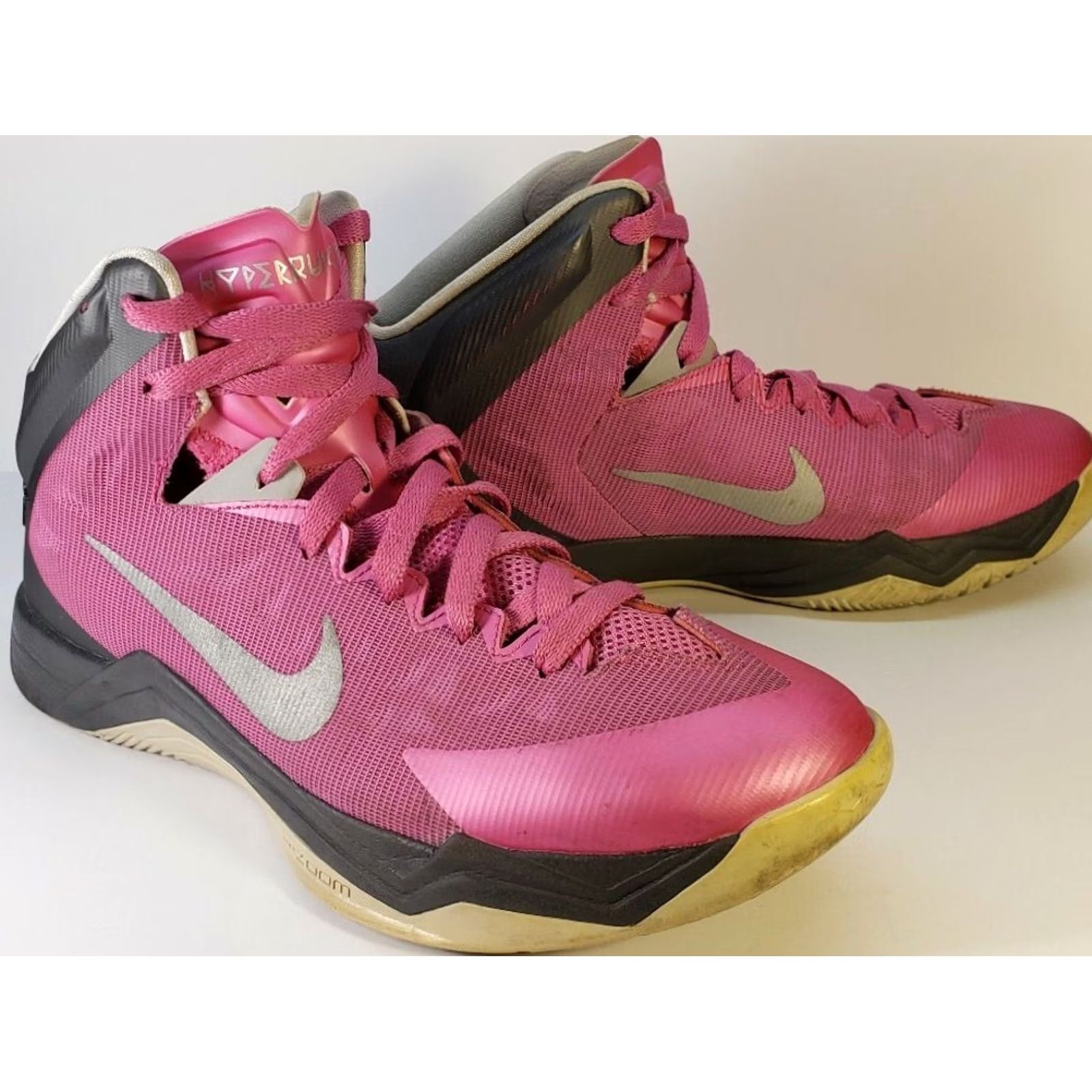 Nike Nike Zoom Hyperquickness Women's US 9.5M Pink Breast Cancer Ribbon 603514600 Shoes Size US 10 / IT 40 - 5 Thumbnail