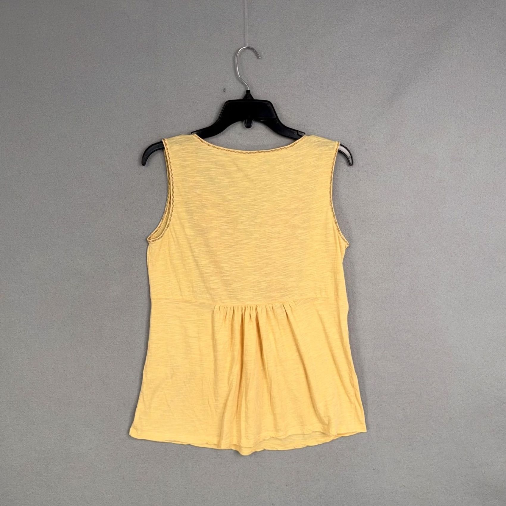 Vintage Sundance Tank Womens Small Yellow Embroidered Scoop Neck Sleeveless Boho Shirt Size S / US 4 / IT 40 - 5 Thumbnail