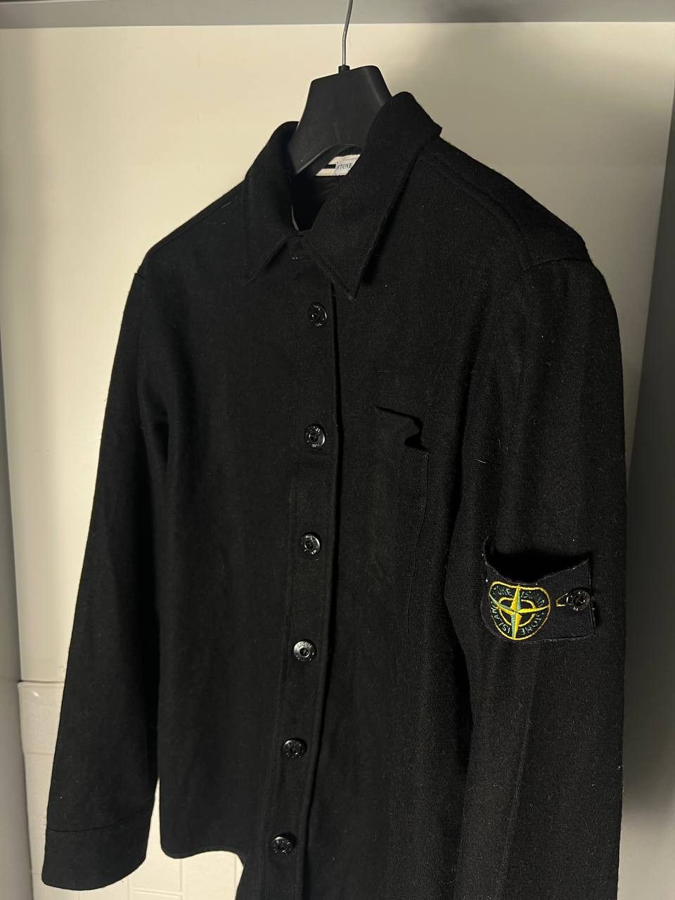 Stone Island VINTAGE STONE ISLAND SHIRT RETRO WOOL ITALIAN DESIGNER 90s Size US XL / EU 56 / 4 - 7 Thumbnail