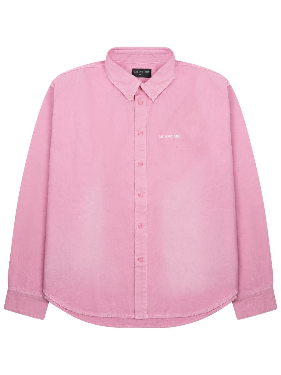 Balenciaga BALENCIAGA SHIRT WITH LOGO - PINK Size S / US 4 / IT 40 - 1 Thumbnail