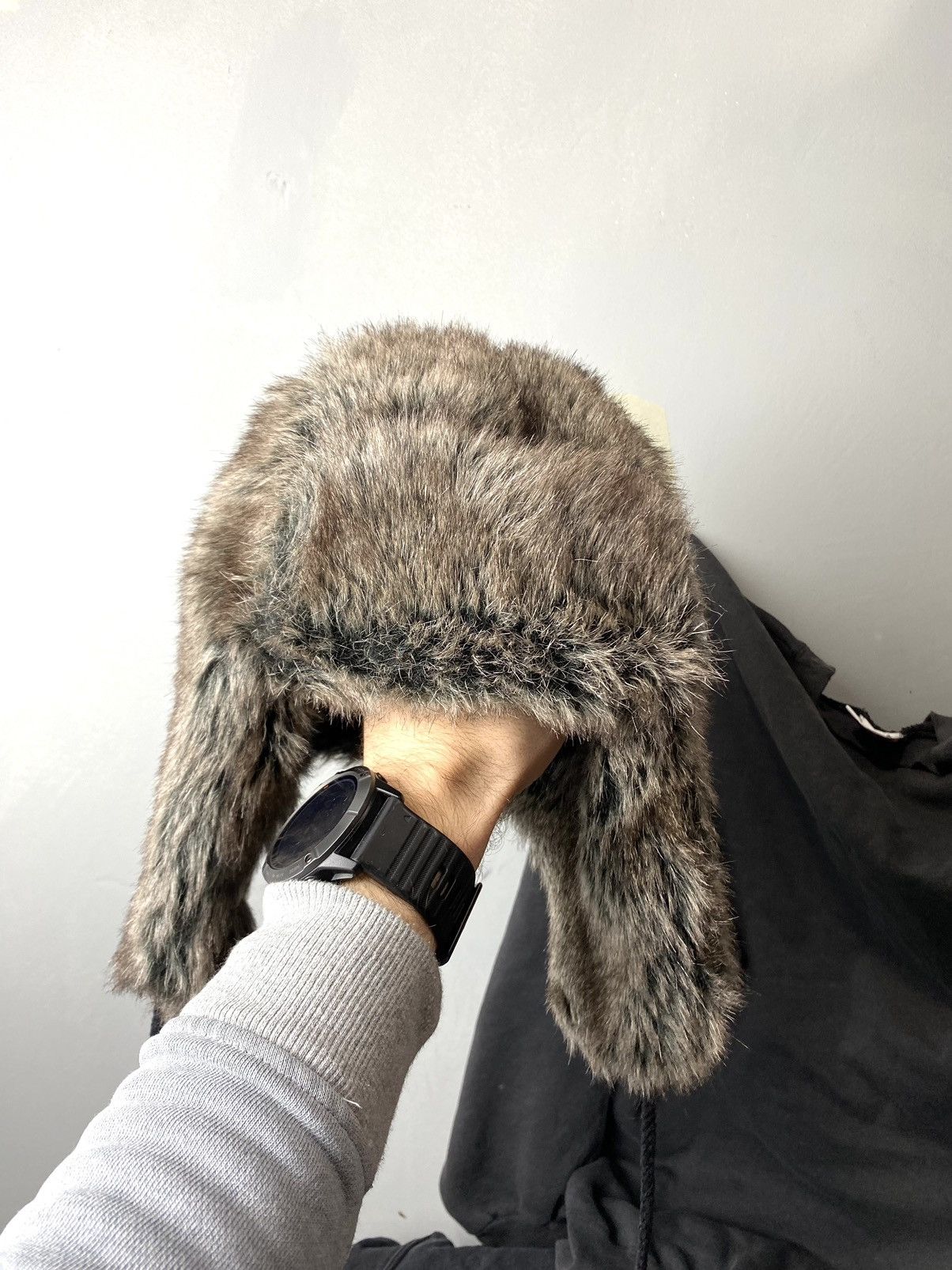Vintage Vintage Fuzzy Mohair Ushanka Hat Beanie Balaclava Size ONE SIZE - 3 Thumbnail