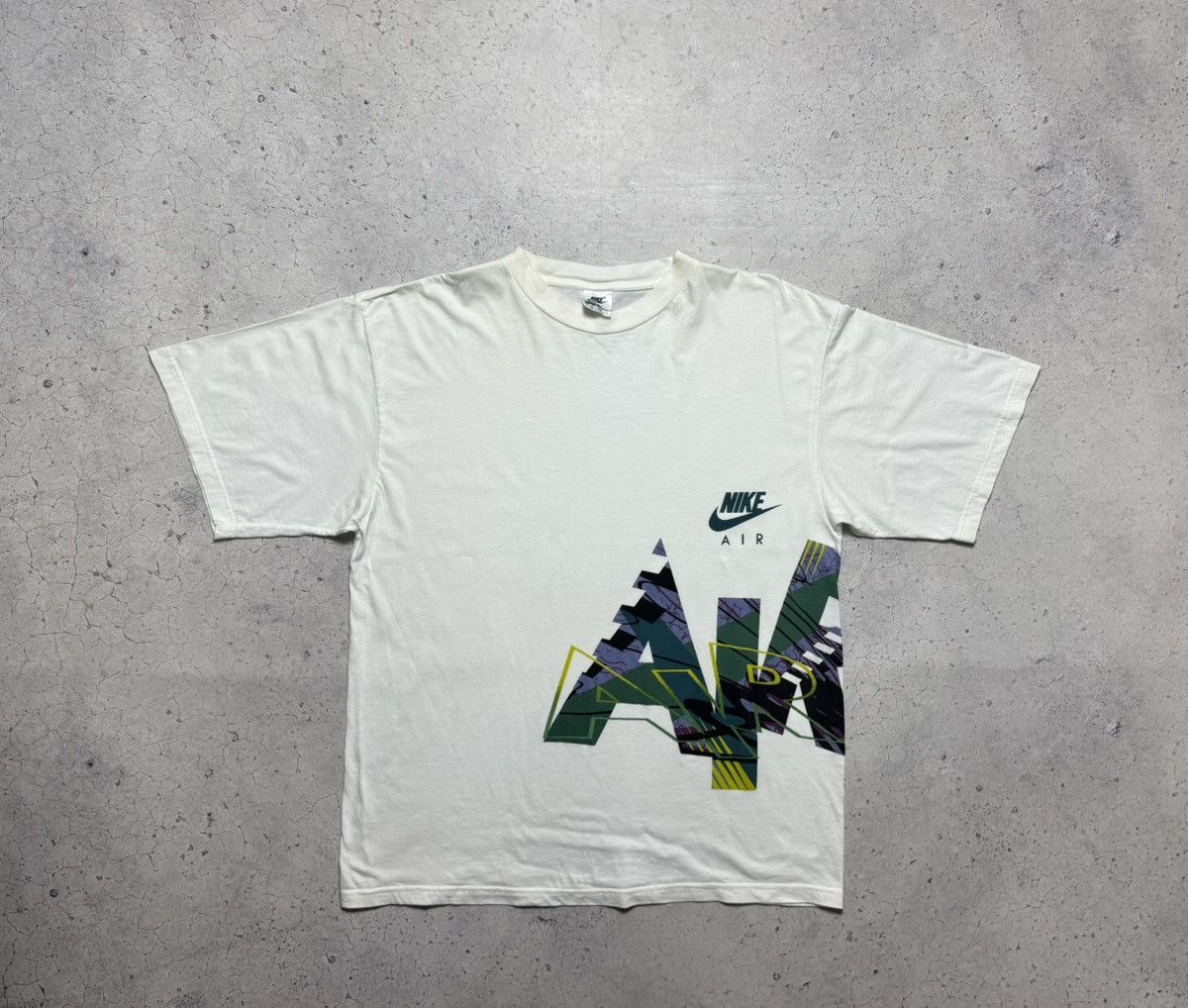 Nike Nike AIR Vintage 90’s T-Shirt Big Logo Y2K White Size XL Size US XL / EU 56 / 4 - 1 Thumbnail