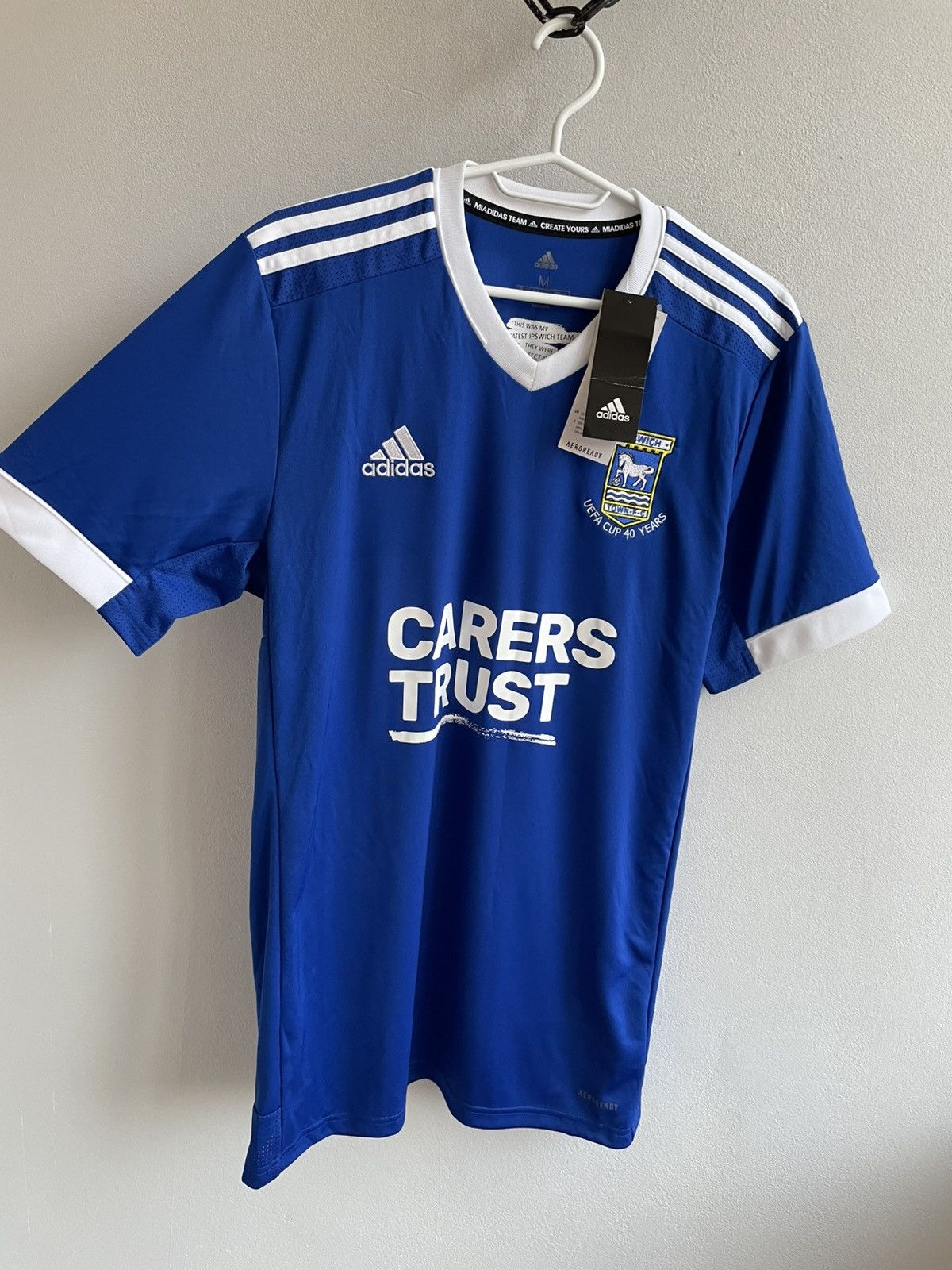 Adidas NEW IPSWICH TOWN 2020 2021 HOME SOCCER JERSEY FOOTBALL SHIRT Size US M / EU 48-50 / 2 - 3 Thumbnail