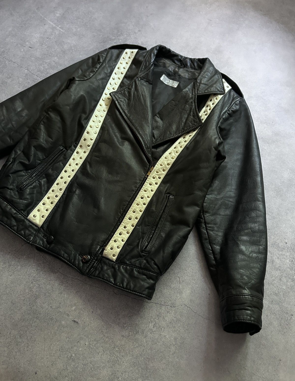 Genuine Leather Vintage Genuine Leather Brazil y2k bicker jacket Size US S / EU 44-46 / 1 - 4 Thumbnail