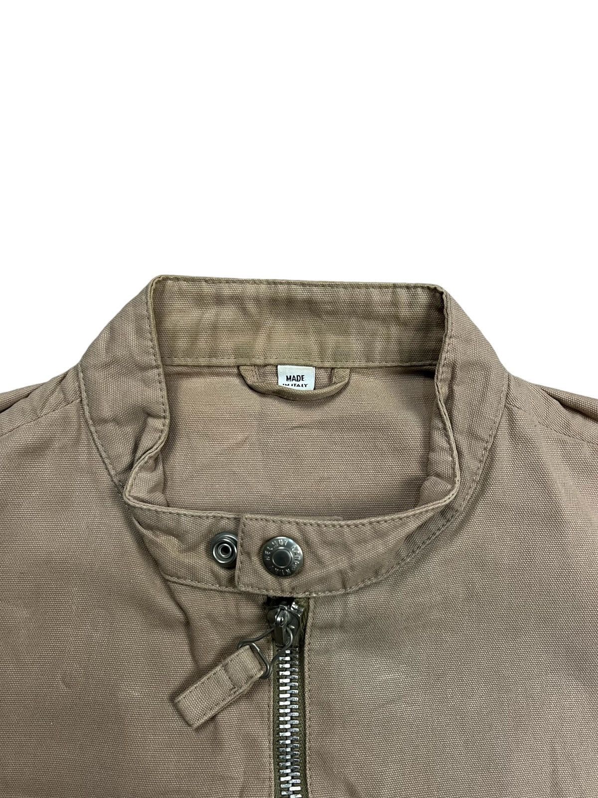 Helmut Lang “SAMPLE” Helmut Lang Dark Beige Raw Canvas Vest Jacket Size US M / EU 48-50 / 2 - 4 Thumbnail