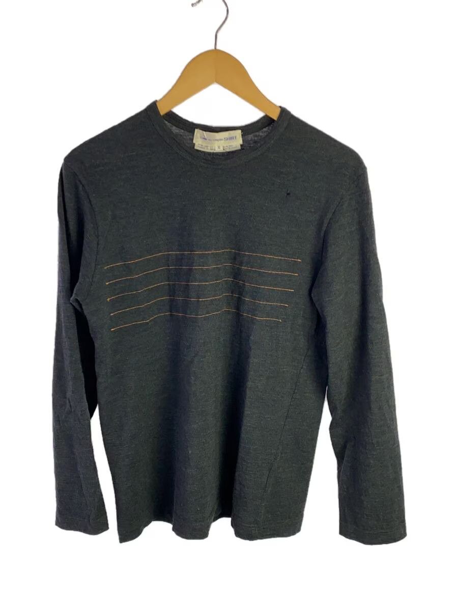 Comme des Garcons × Comme des Garcons SHIRT 90s Stitch Wool Long Sleeve Tee Size US M / EU 48-50 / 2 - 1 Thumbnail