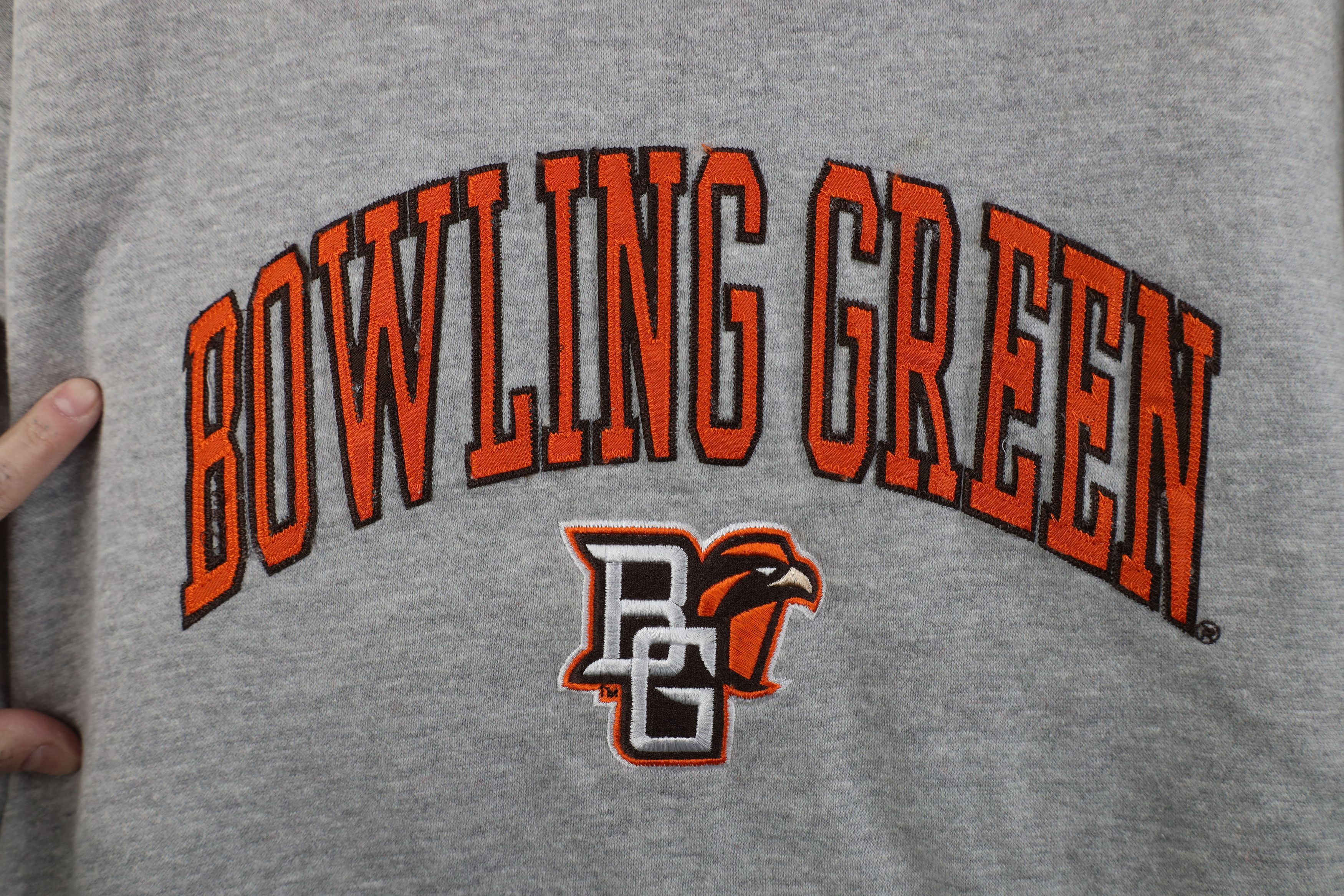 Vintage Vintage 90s Y2K Bowling Green State University Hoodie Gray Size US XL / EU 56 / 4 - 7 Thumbnail