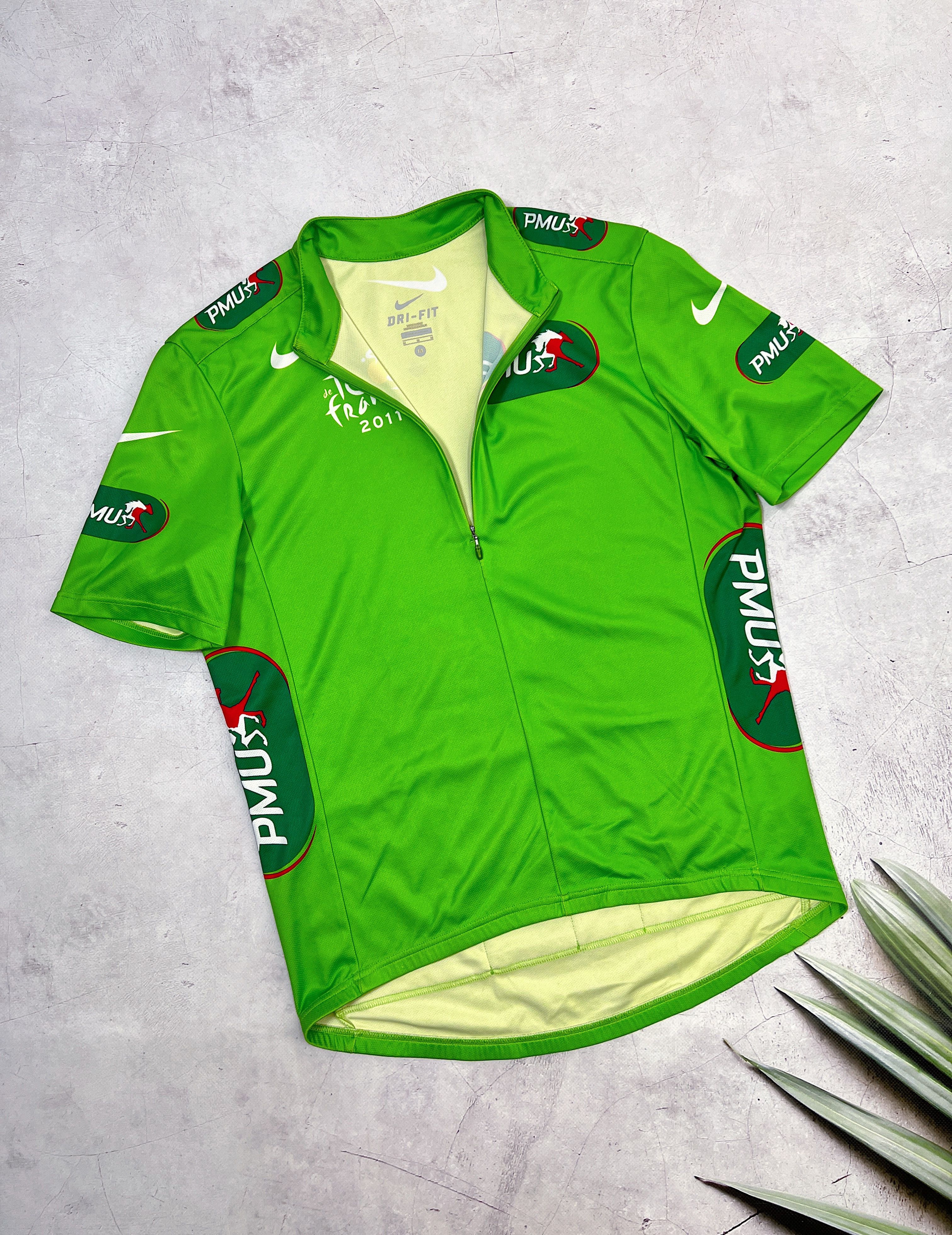 Nike × Sports Specialties Nike Tour de France 2011 Cycling Jersey PMU 1/4 zip Size US M / EU 48-50 / 2 - 6 Thumbnail