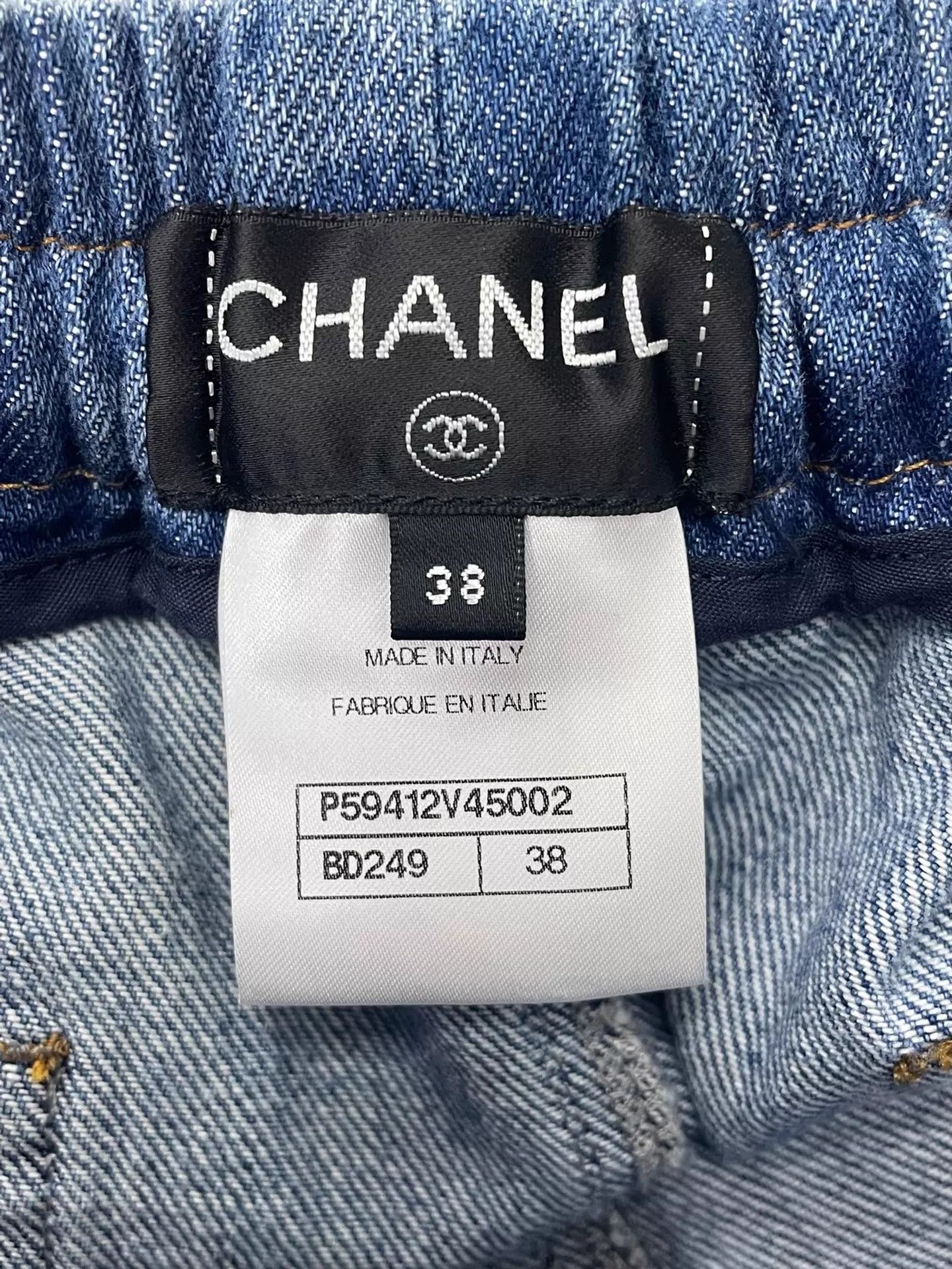 Chanel Chanel Self-Tie Waist Denim Jeans 38 Women's Mint Size 27" / US 4 / IT 40 - 3 Thumbnail