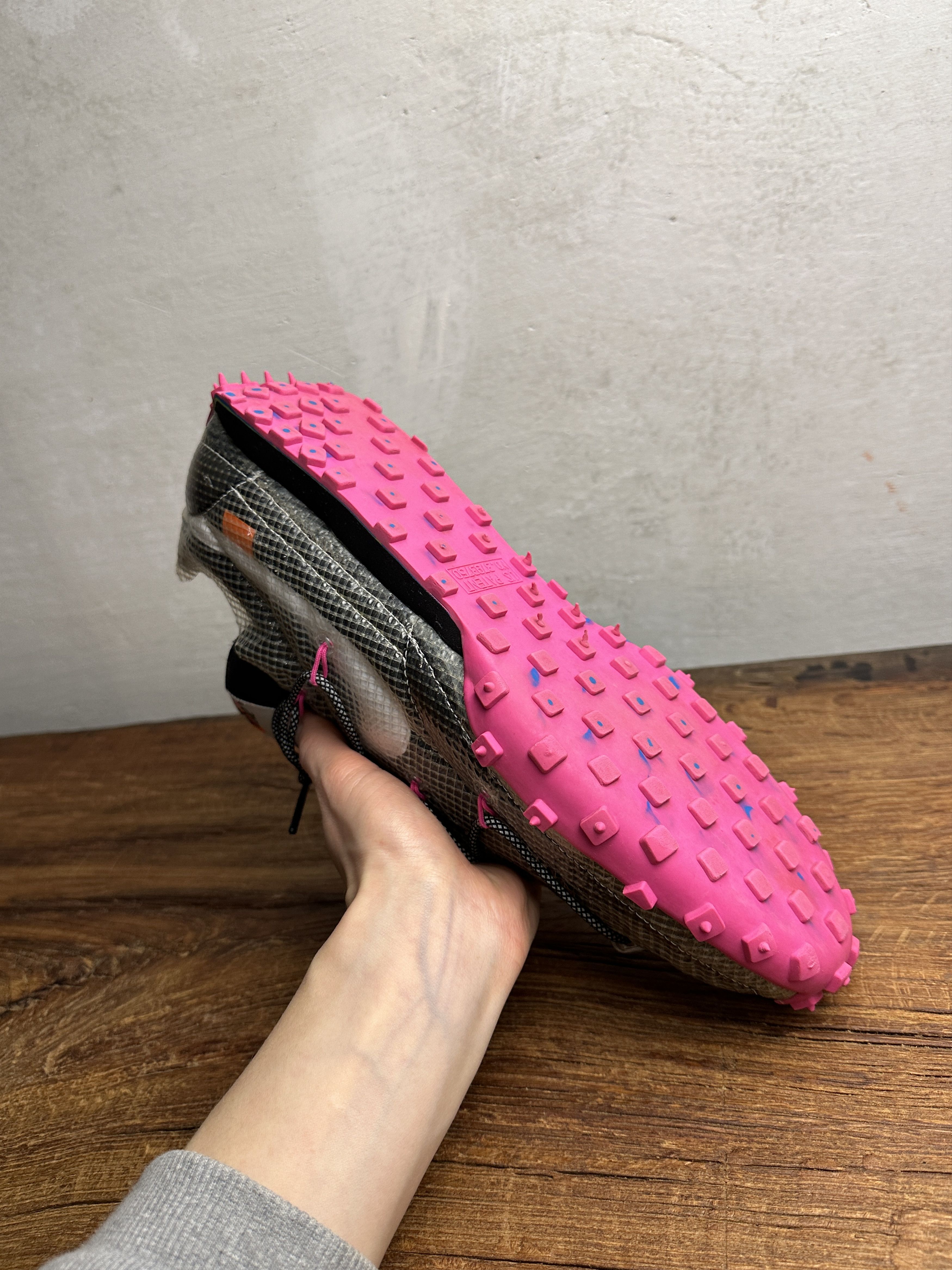 Off-White Off-White x Nike Waffle Racer Fuchsia Sneakers Size US 12 / EU 45 - 9 Thumbnail