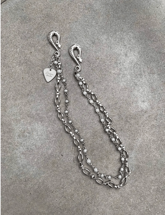 Japanese Brand × Jewelry 2 Layer Natural Echo Pearled Wallet Chain Size ONE SIZE - 1 Thumbnail
