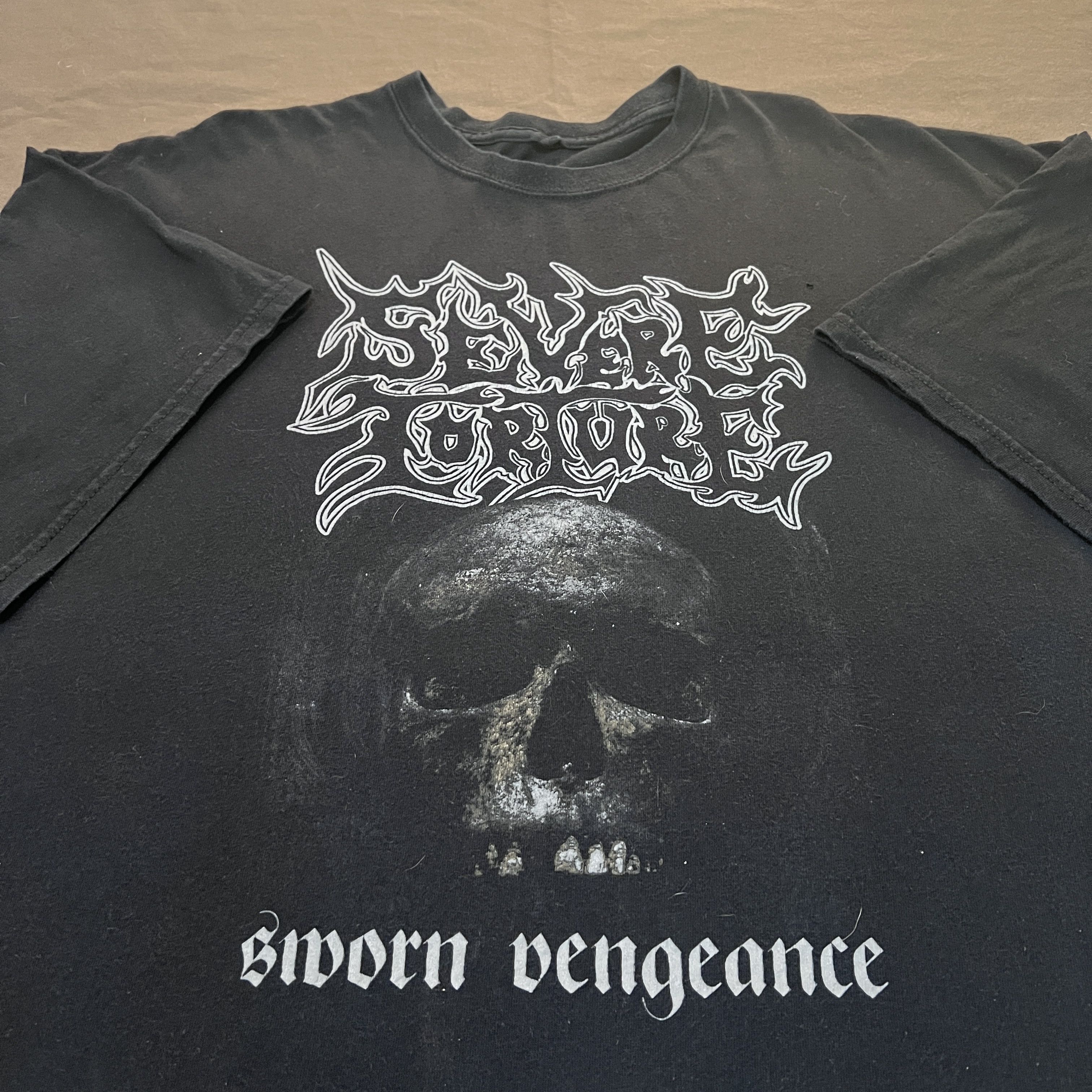 Band Tees × Vintage Vintage Y2K Severe Torture Death metal Band Promo Tee 2XL Size US XXL / EU 58 / 5 - 1 Thumbnail