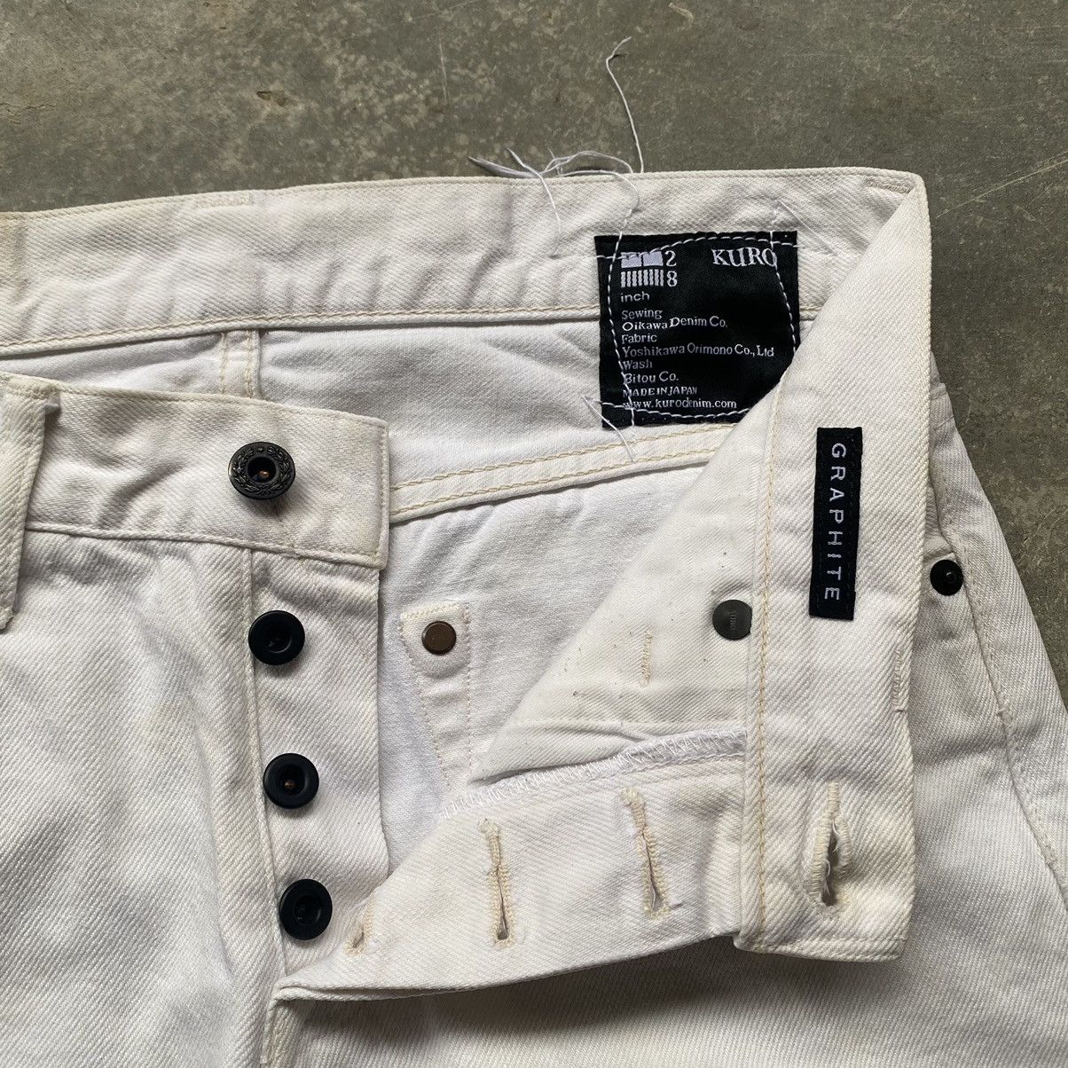 KURO Kuro Selvedge White Denim Size US 30 / EU 46 - 5 Thumbnail