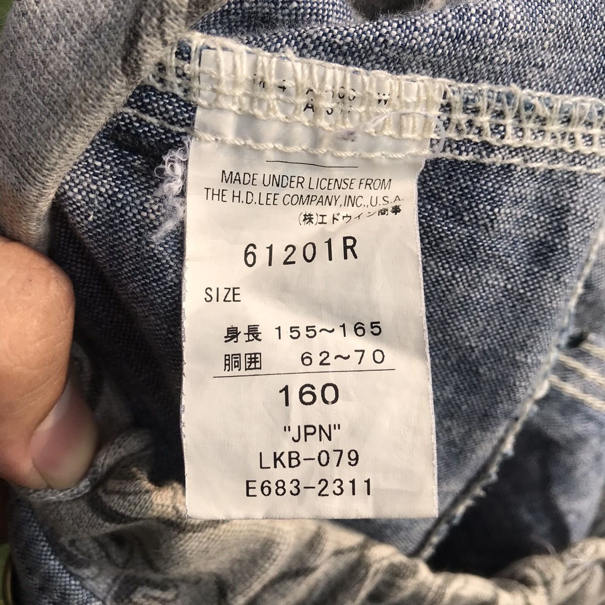Lee × Vintage Vintage Lee Sanforized short pans union made 3/4 ankle short Size US 30 / EU 46 - 7 Thumbnail