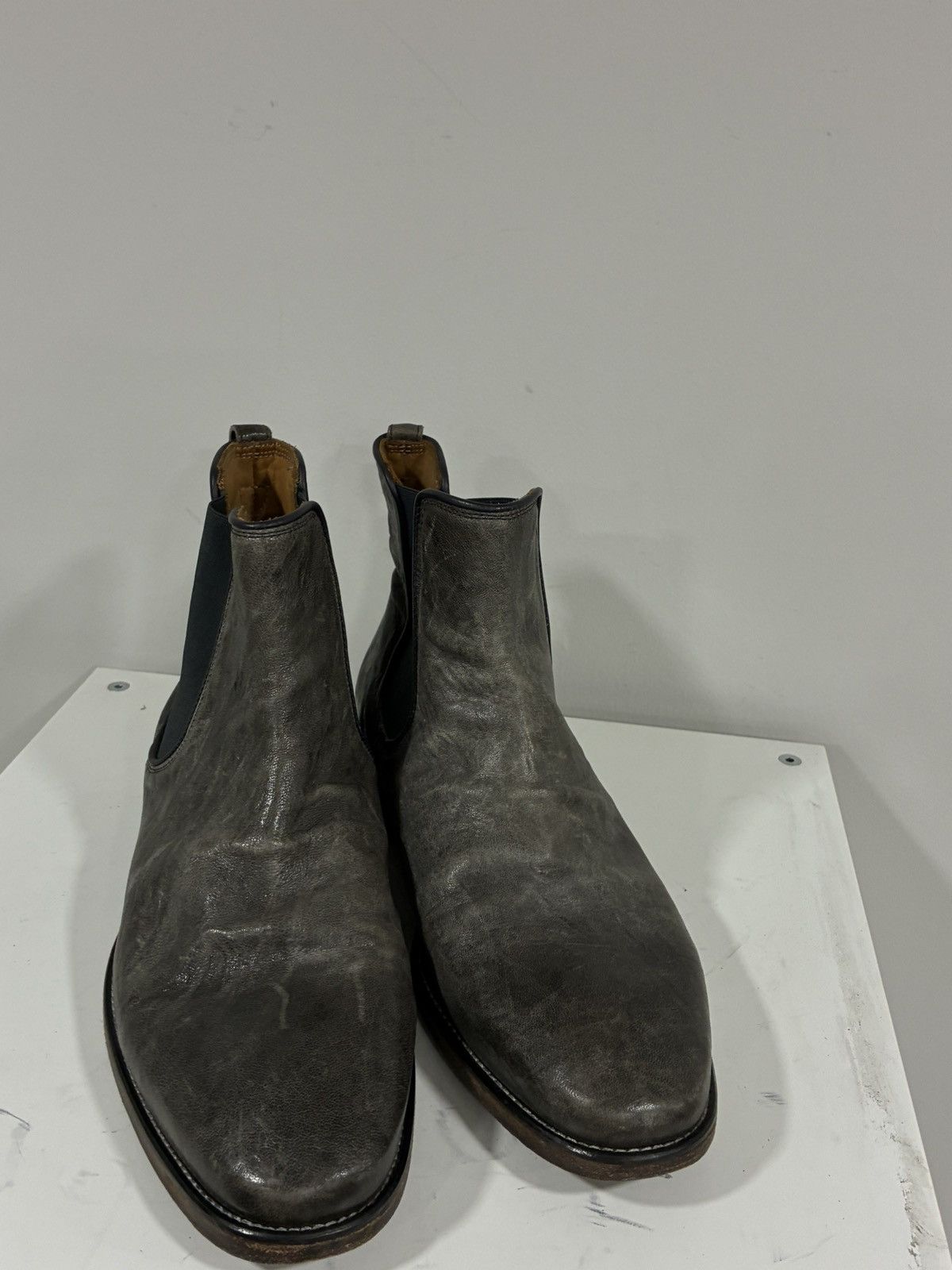 John Varvatos Fleetwood Leather Chelsea Boots 11 Size US 11 / EU 44 - 5 Thumbnail