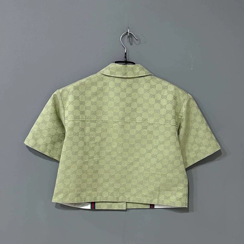 Gucci Gucci New avocado-colored full-print jacket 2506-Nextarrow Size S / US 4 / IT 40 - 3 Thumbnail