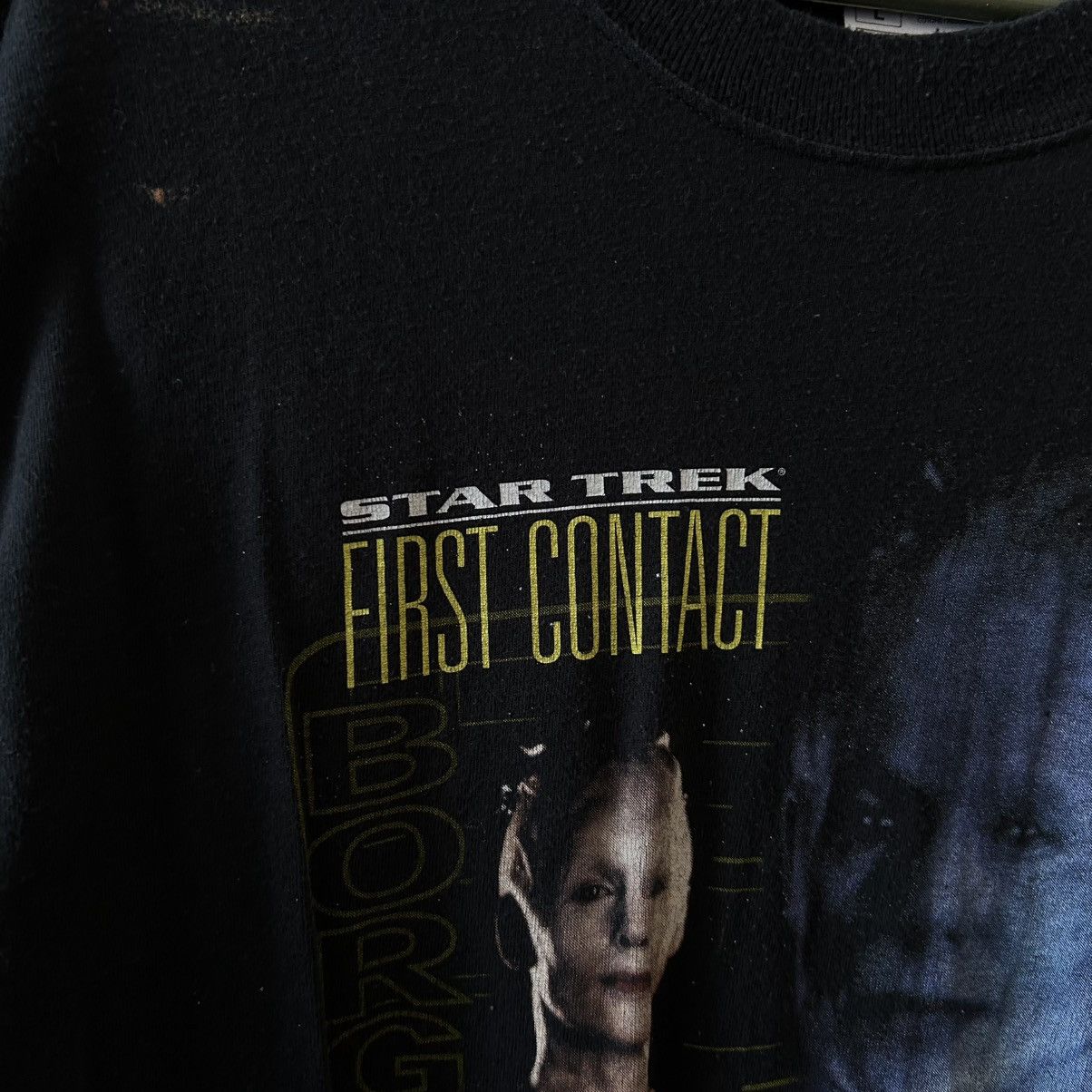 Vintage Vintage Star Trek 2001 First Contact big logo movie tee Size US L / EU 52-54 / 3 - 3 Thumbnail