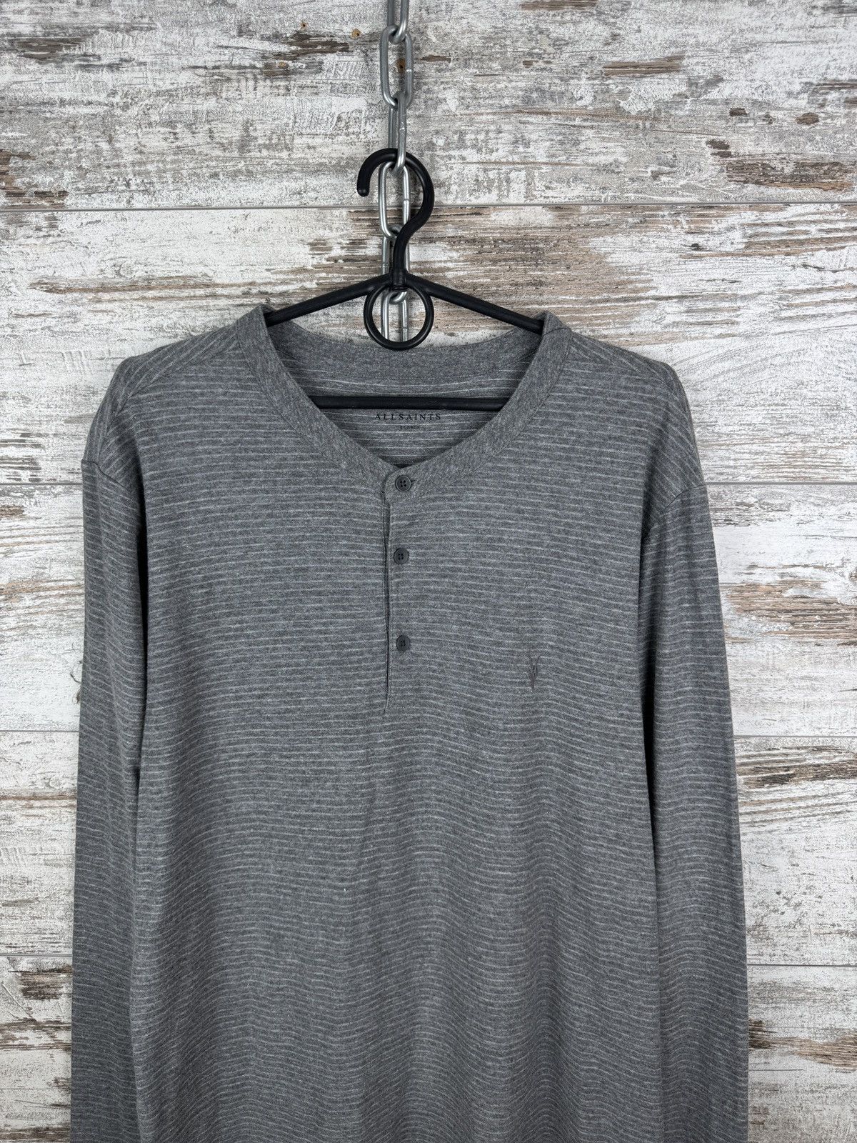 Allsaints Vintage Allsaints RAPHAEL LS HENLEY long sleeve T-shirt Size US XL / EU 56 / 4 - 3 Thumbnail