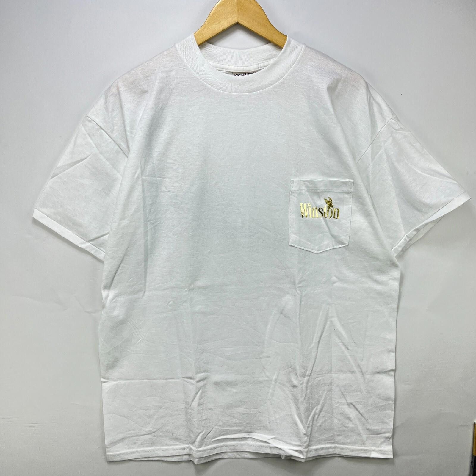 Harry Winston Vintage 90s Winston Cigarettes Eagle Pocket T-Shirt XL Size US XL / EU 56 / 4 - 1 Thumbnail