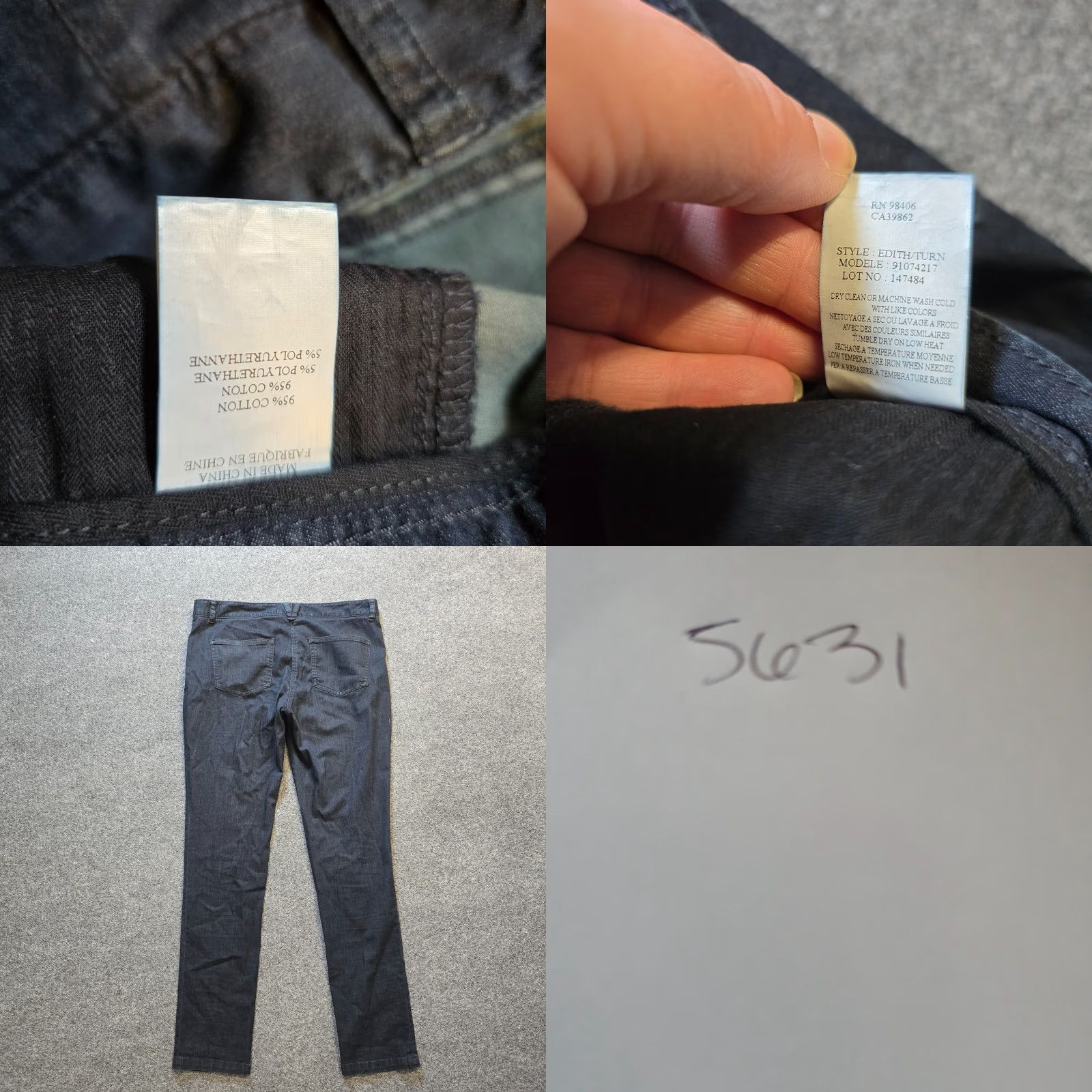 Theory Theory Jeans Women Size 12 Blue Dark Wash Skinny Business Casual Capsule Minimal Jeans Size 34" / US 12 / IT 48 - 8 Thumbnail