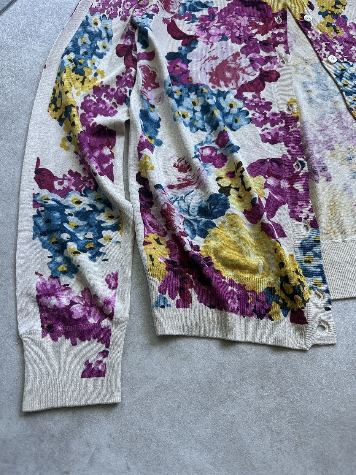 Dolce & Gabbana Archive Dolce Gabbana silk floral cardigan Size L / US 10 / IT 46 - 9 Thumbnail